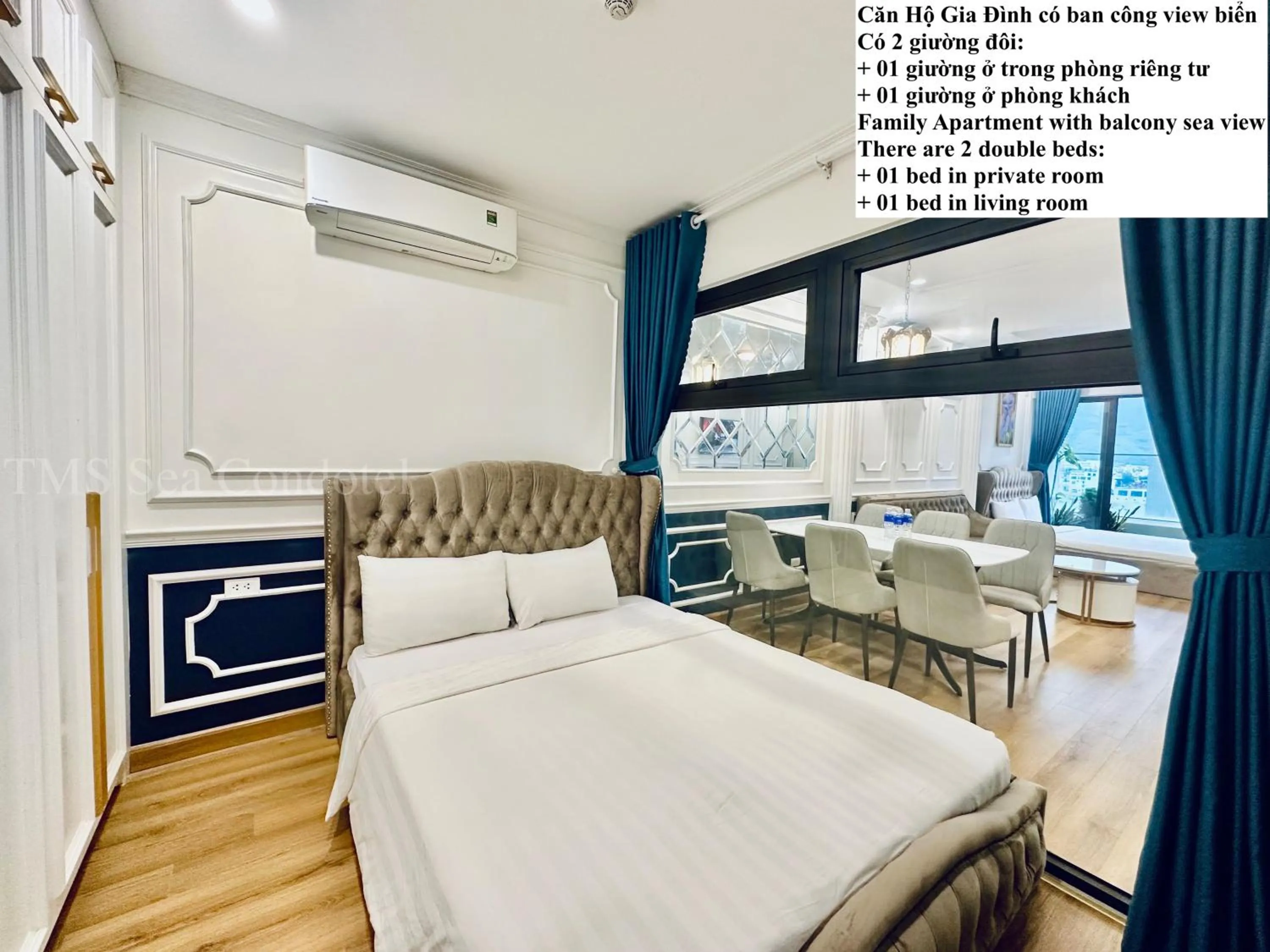 Photo of the whole room, Bed in TMS Quy Nhơn Sea View