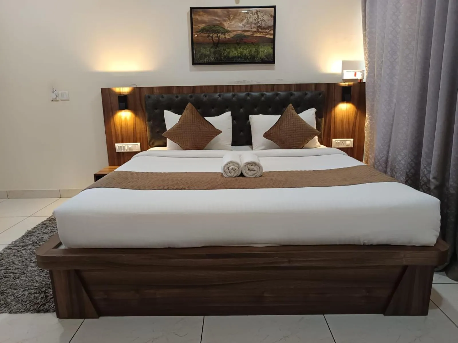 Bed in Jungle Hill Resort Coorg