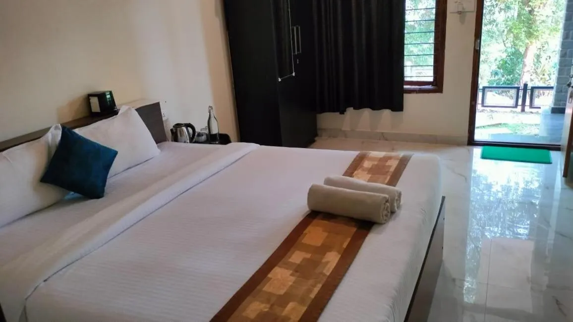 Bed in Jungle Hill Resort Coorg