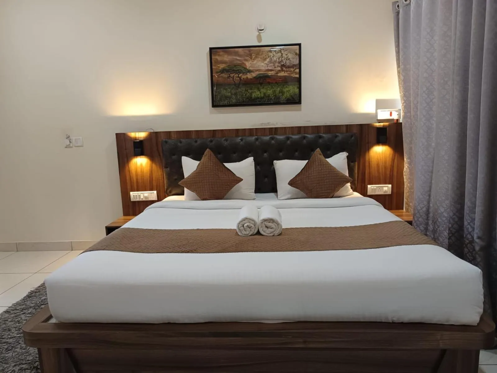 Bed in Jungle Hill Resort Coorg
