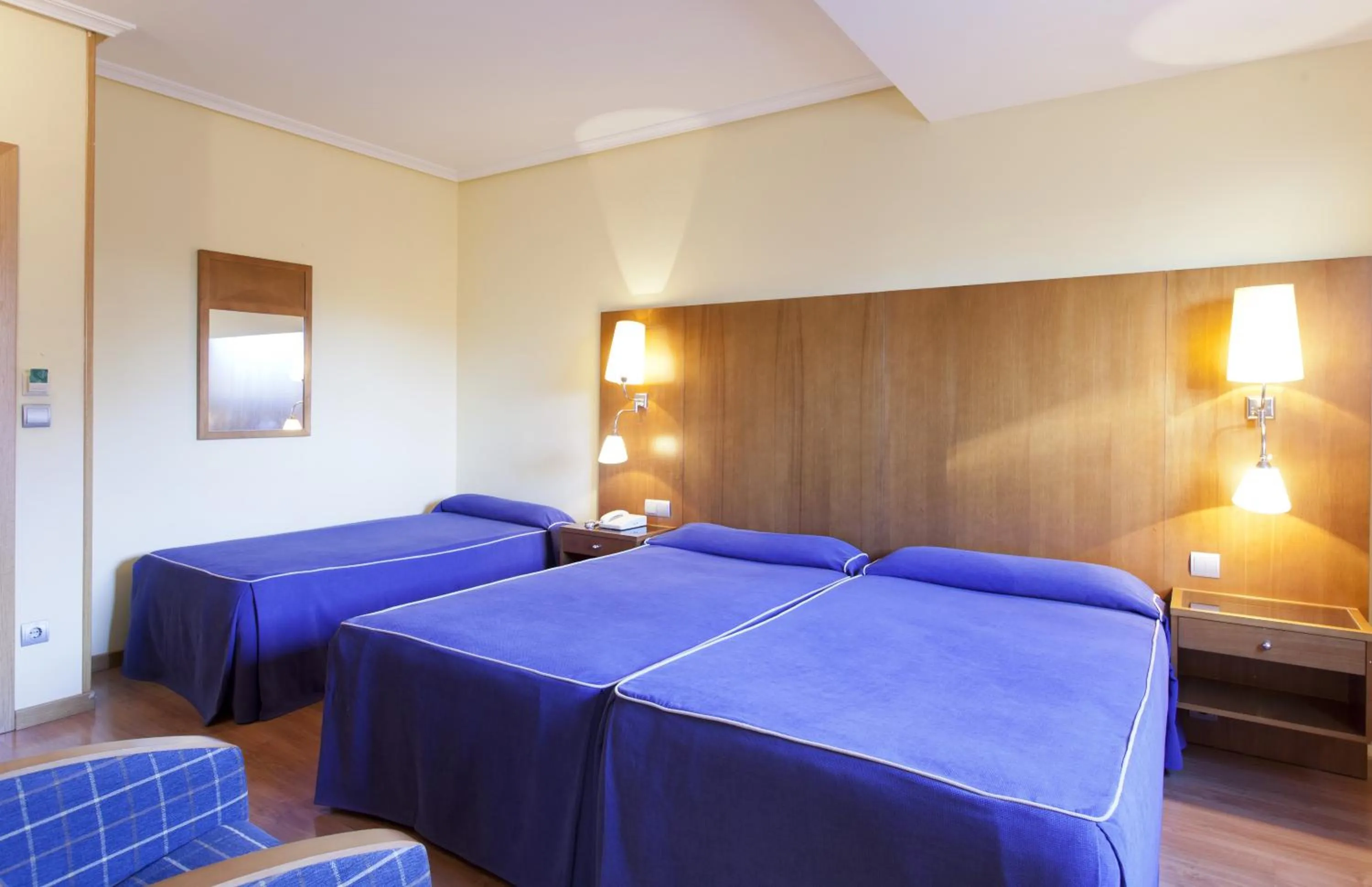 Bed in Hotel Galaico