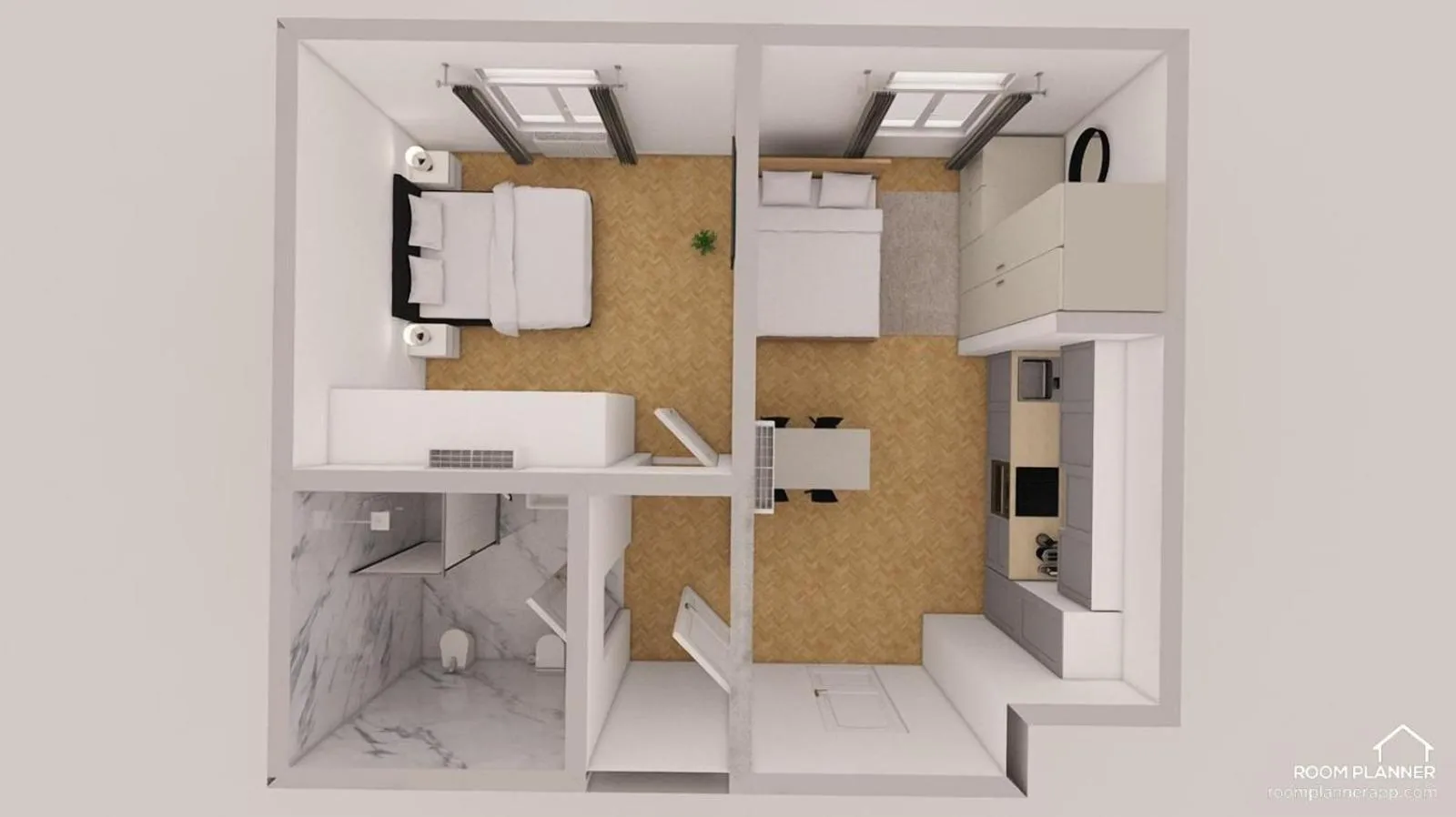 Floor plan in Petrin Tower Residence