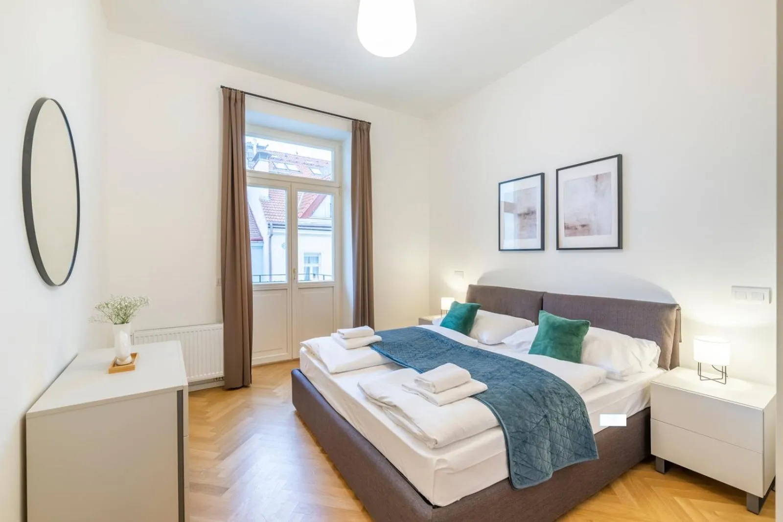 Bed in Petrin Tower Residence