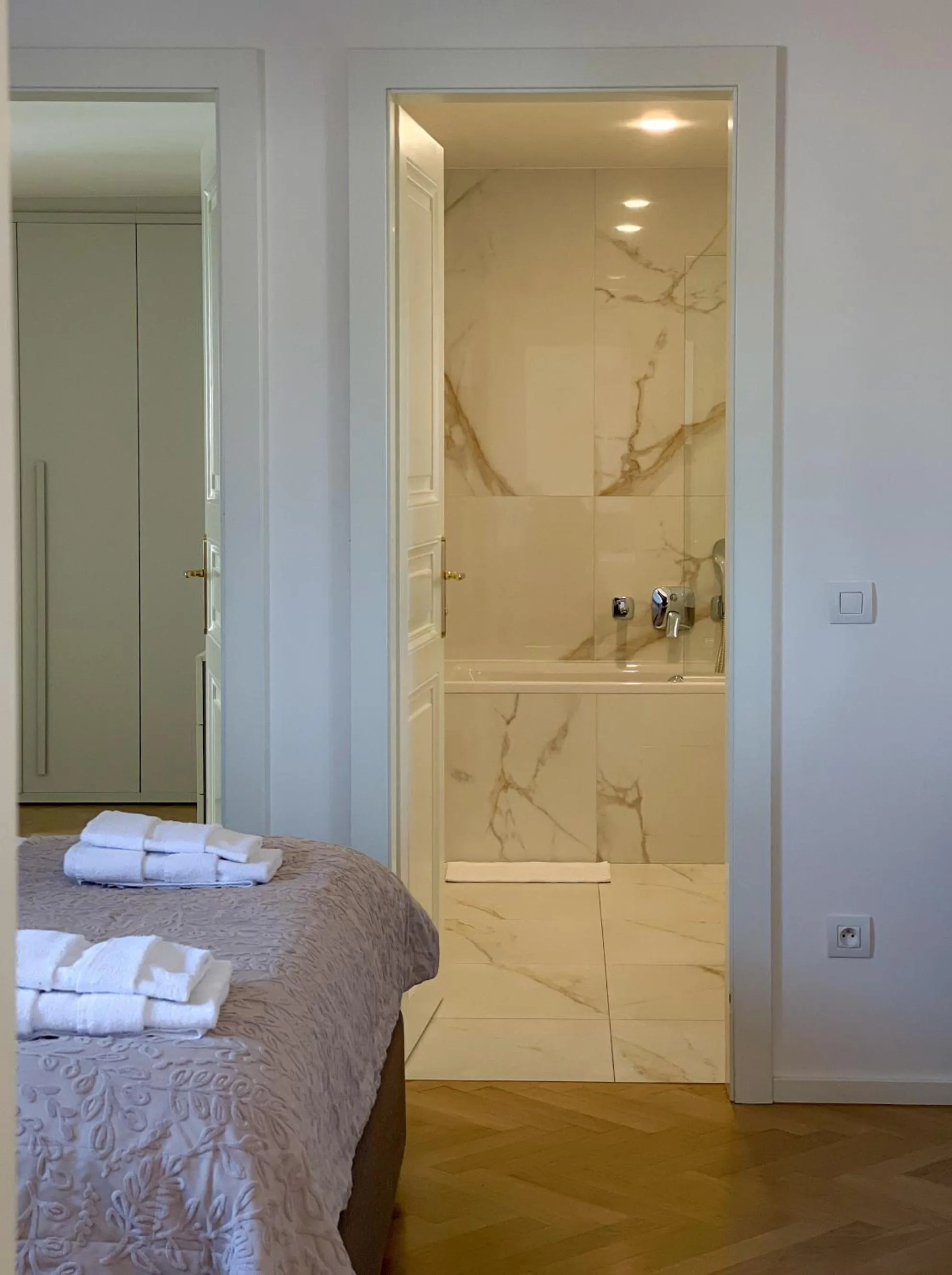 Bed in Petrin Tower Residence