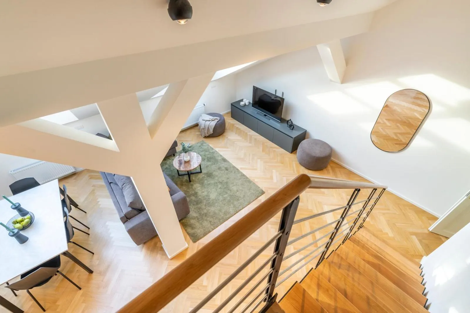 Living room in Petrin Tower Residence
