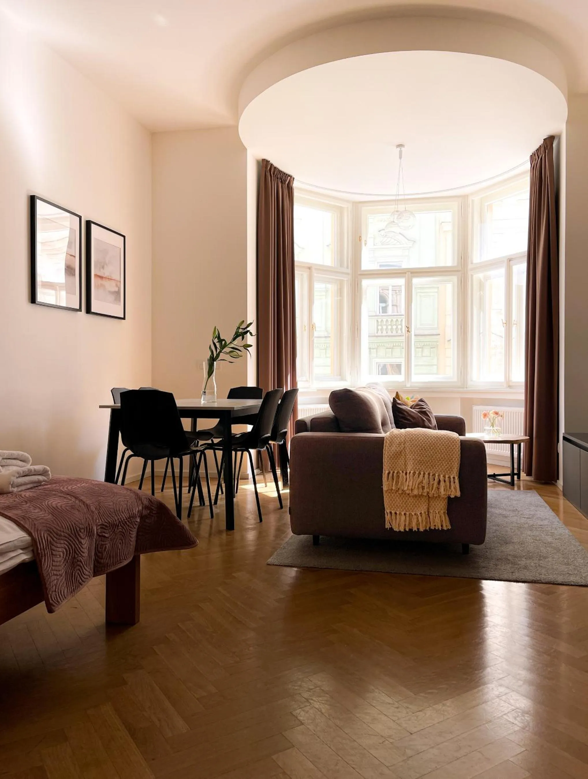 Bed in Petrin Tower Residence