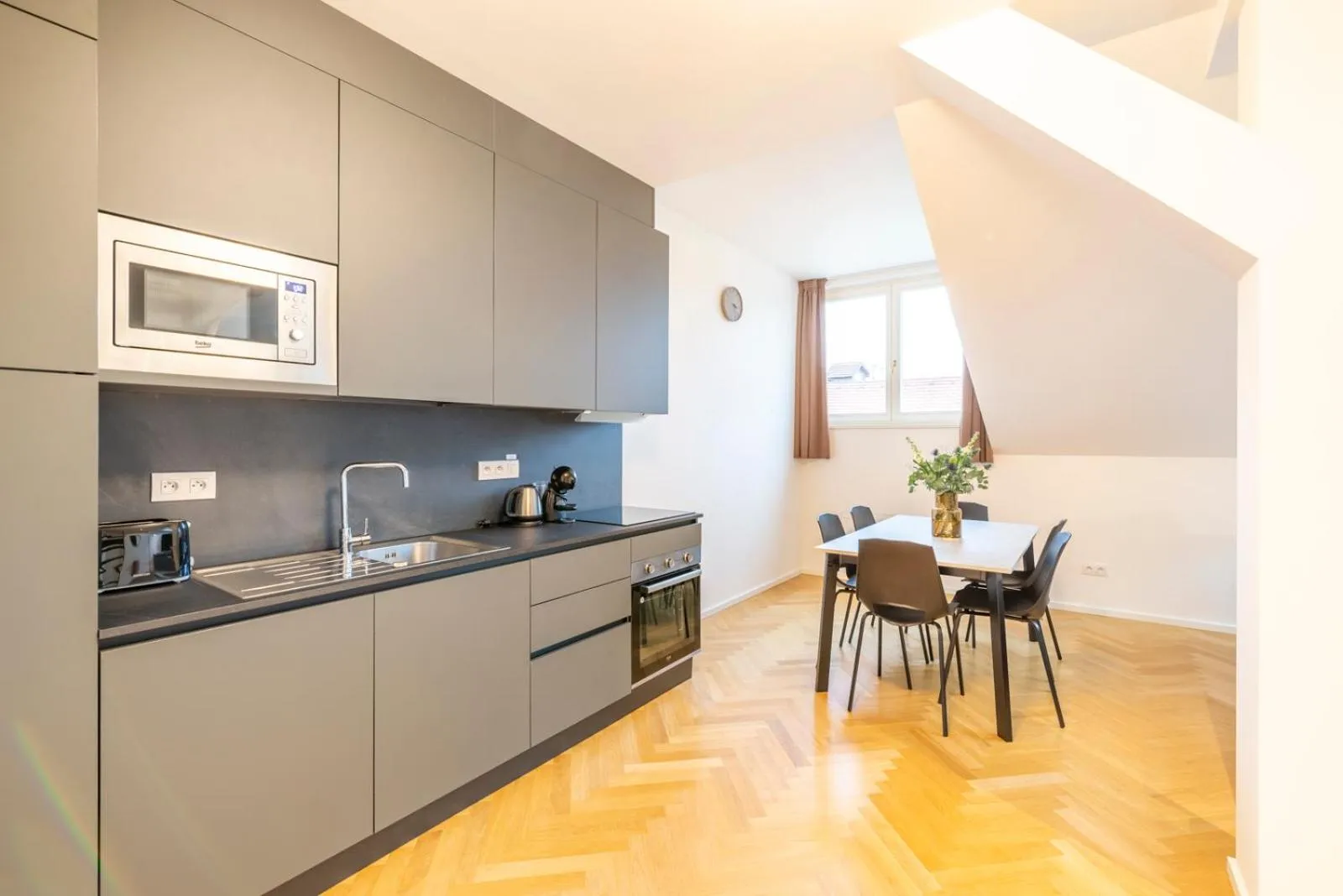 Kitchen or kitchenette in Petrin Tower Residence