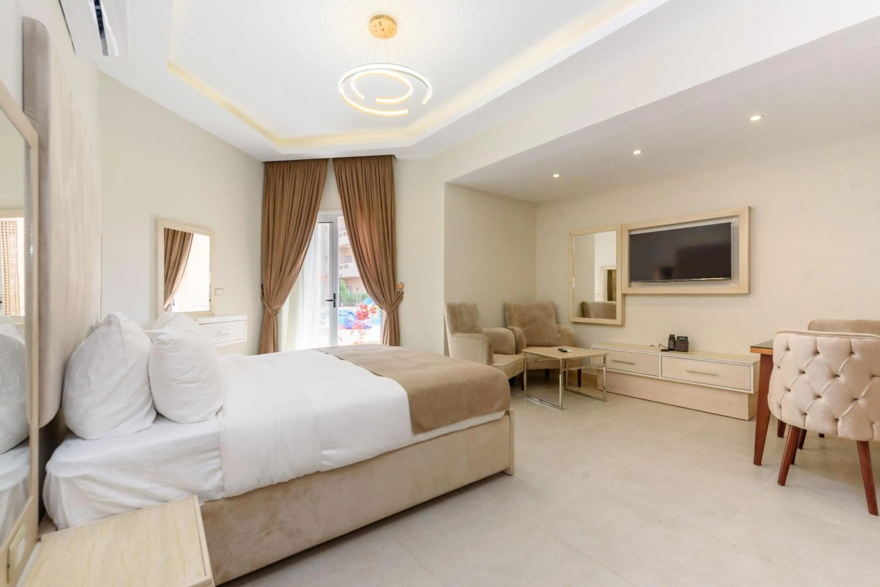 Bed in Marom Port Said Resort & Beach