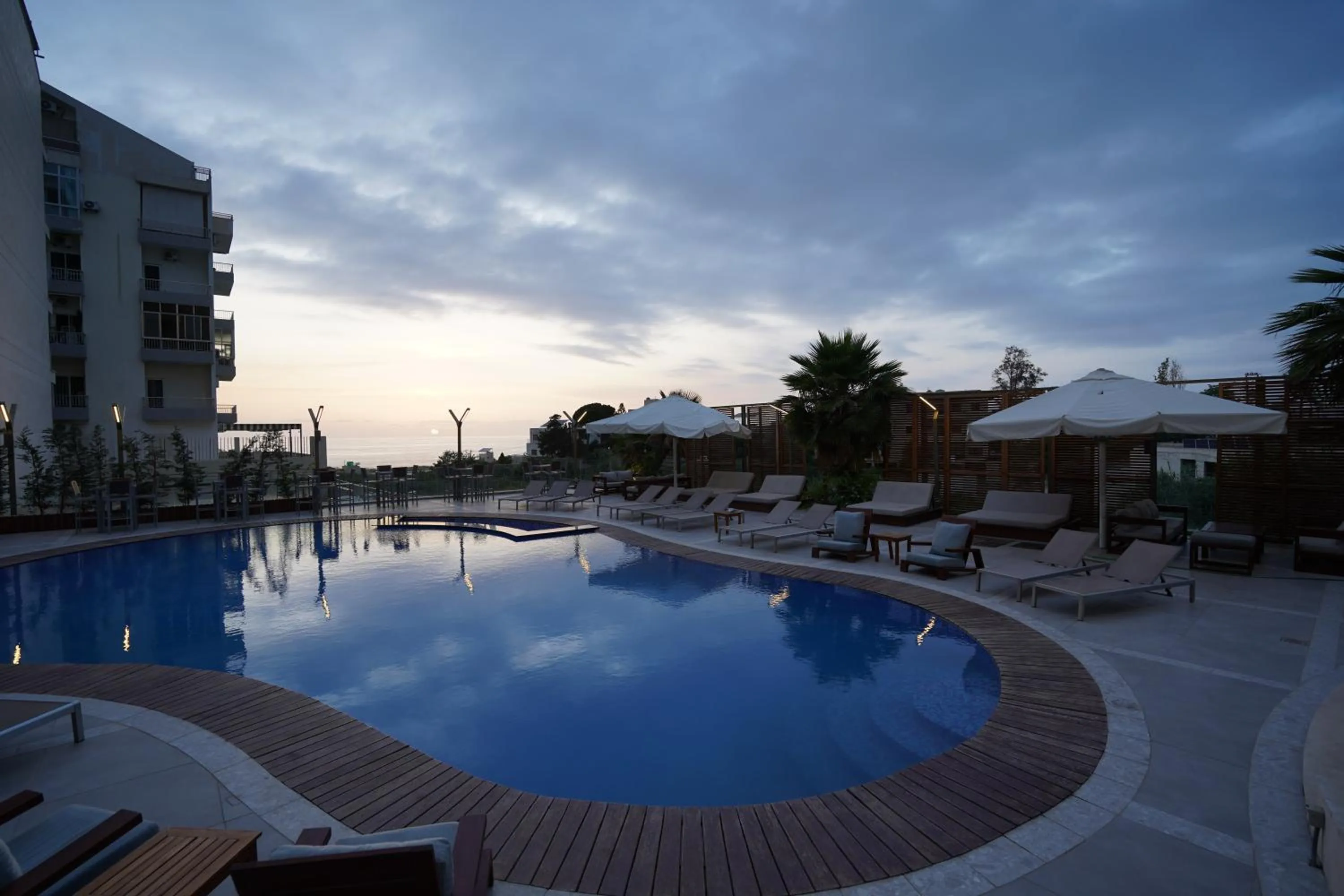 Pool view in Heaven Prestige Hotel