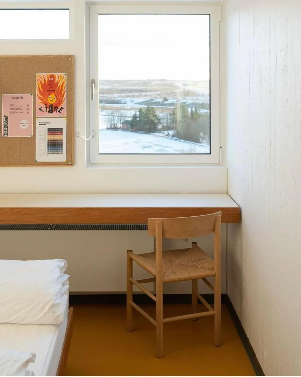 View (from property/room), Bed in Højhuset Kulturhotel