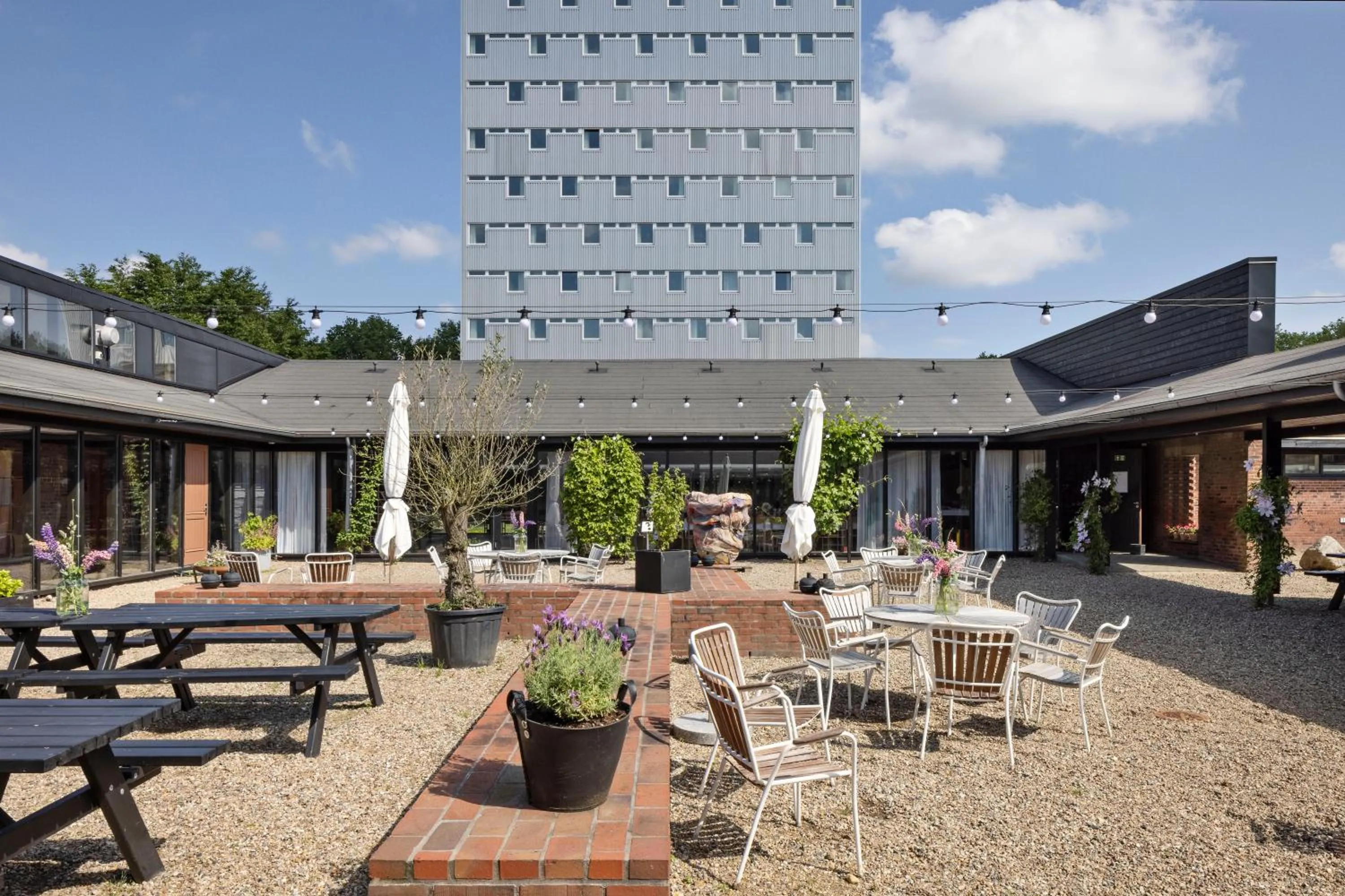 Patio in Højhuset Kulturhotel