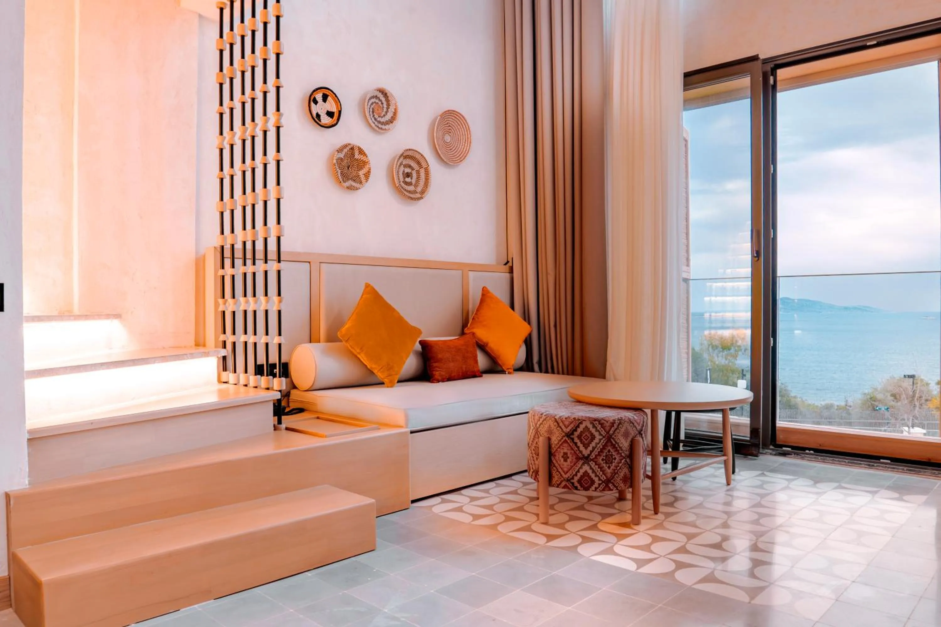 Living room, Bed in Novva Hotels Kas