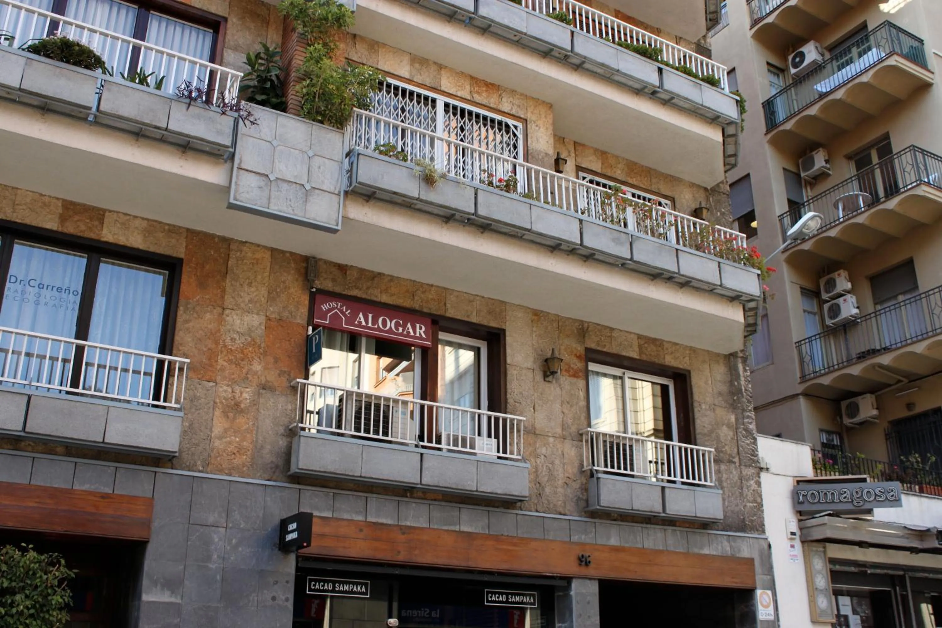 Property building in Hostal Alogar