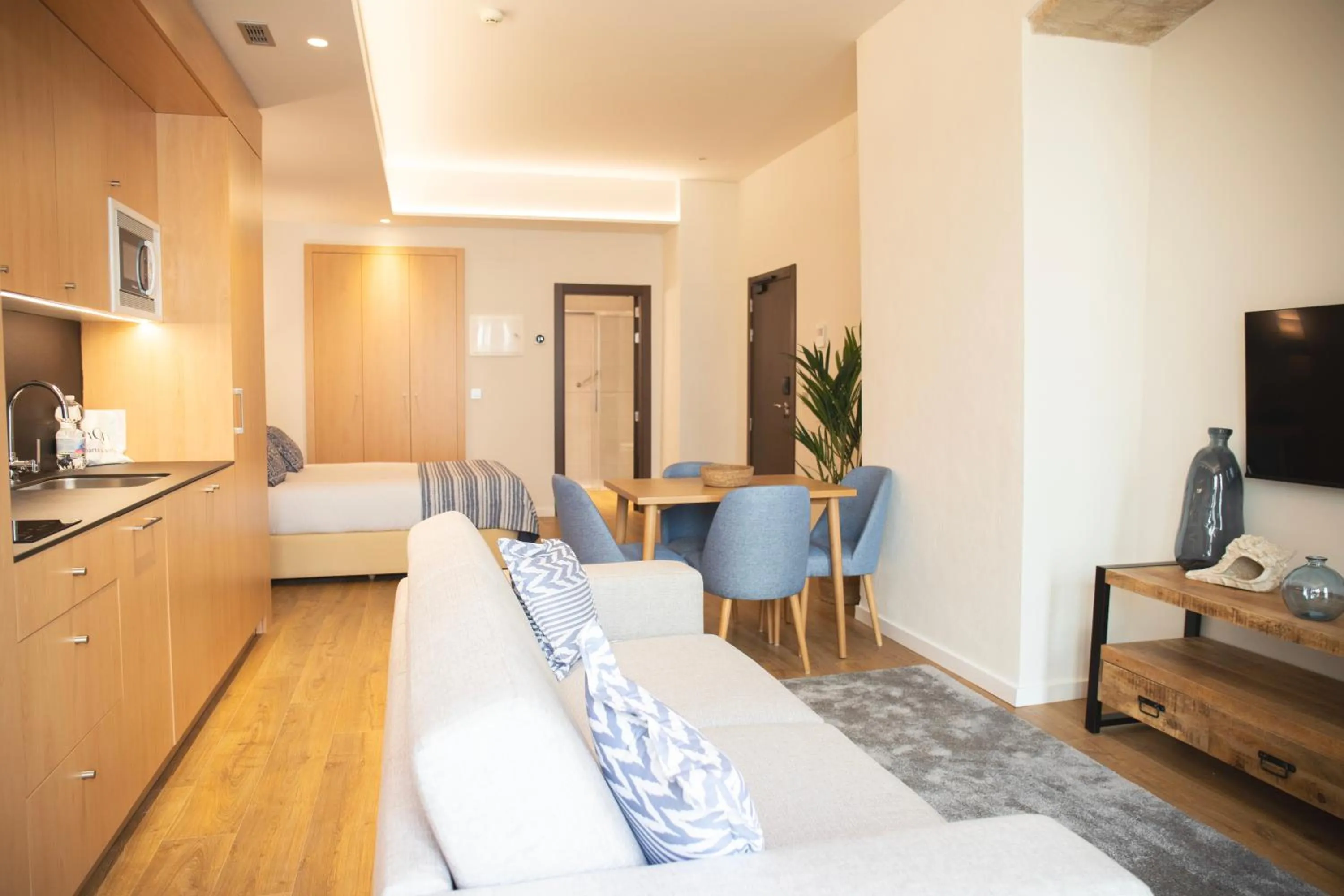 Communal lounge/ TV room in nQn Aparts & Suites Sevilla