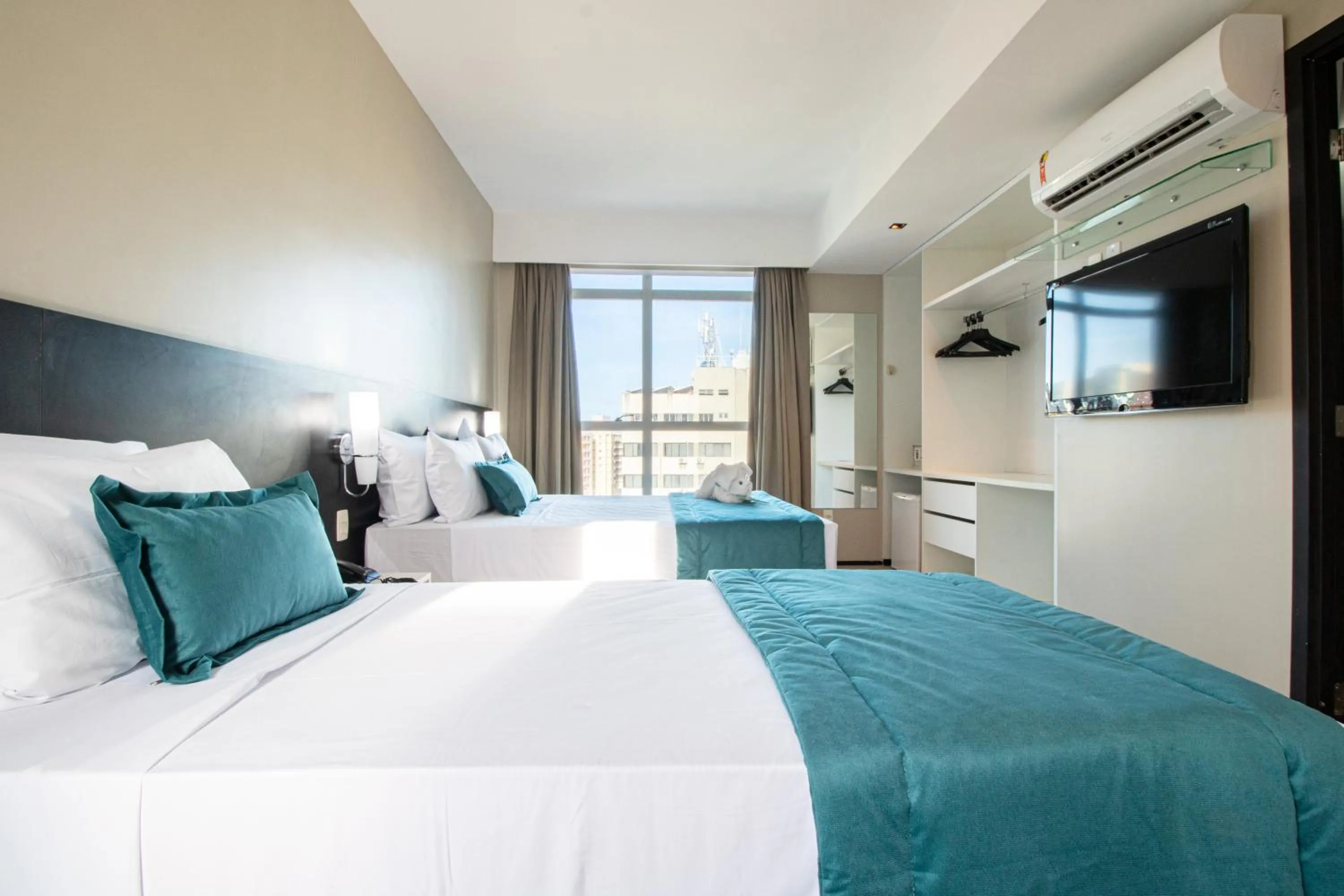 Bedroom, Bed in Acqua Prime Maceió Ponta Verde