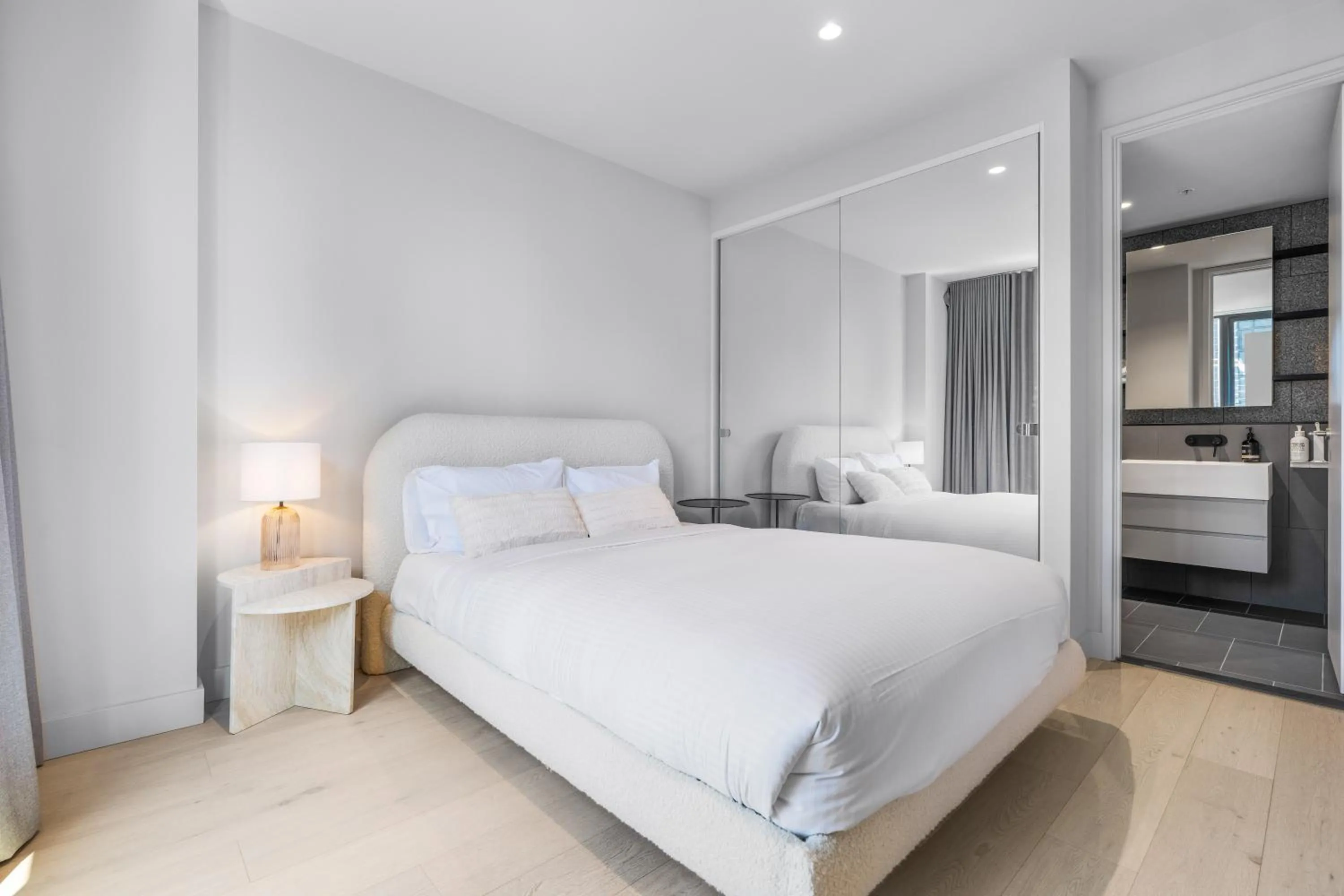 Bedroom, Bed in Paragon Apartments by CLLIX