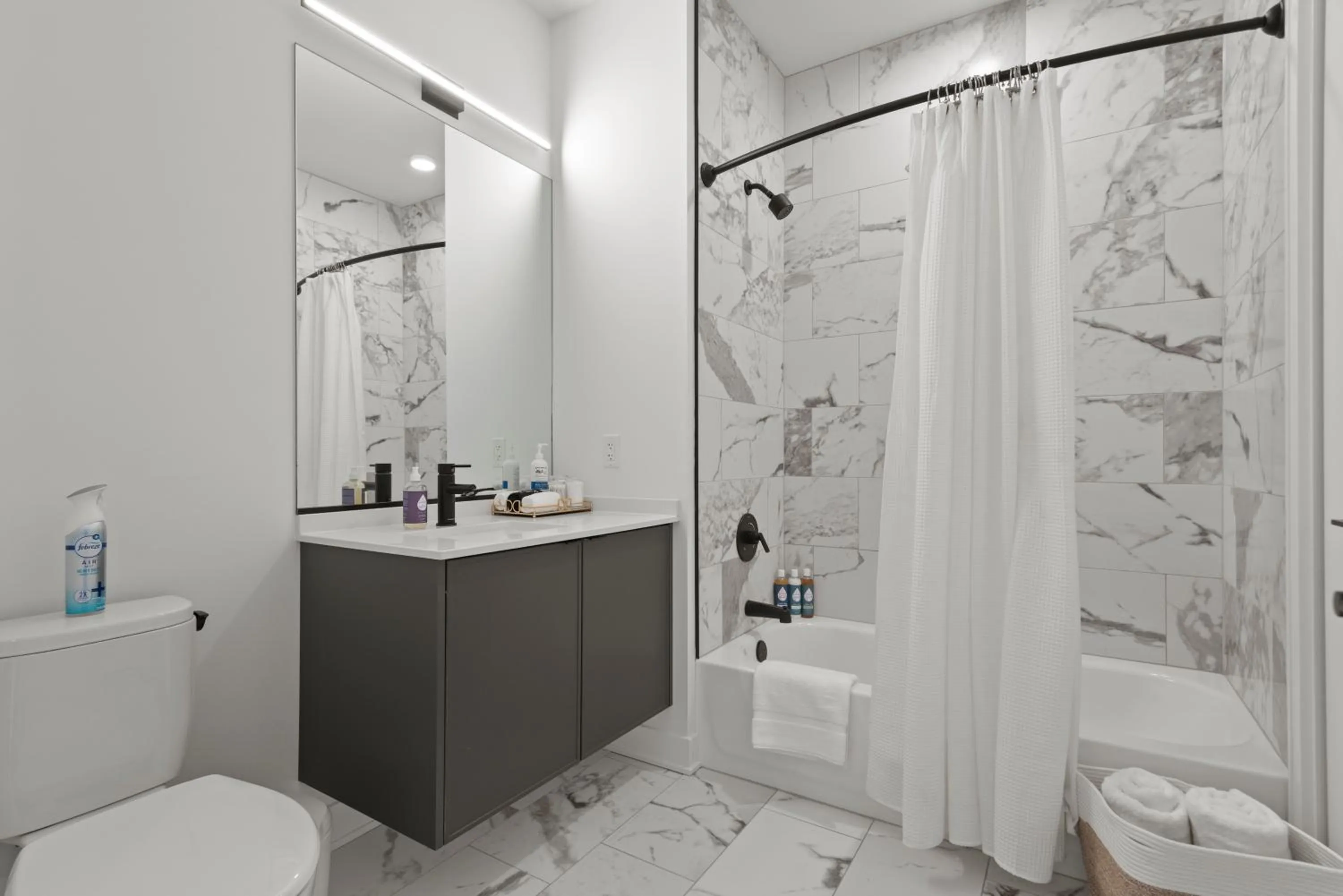 Shower in Avra Stylish Apartments Prime West Loop Location Near Union Park