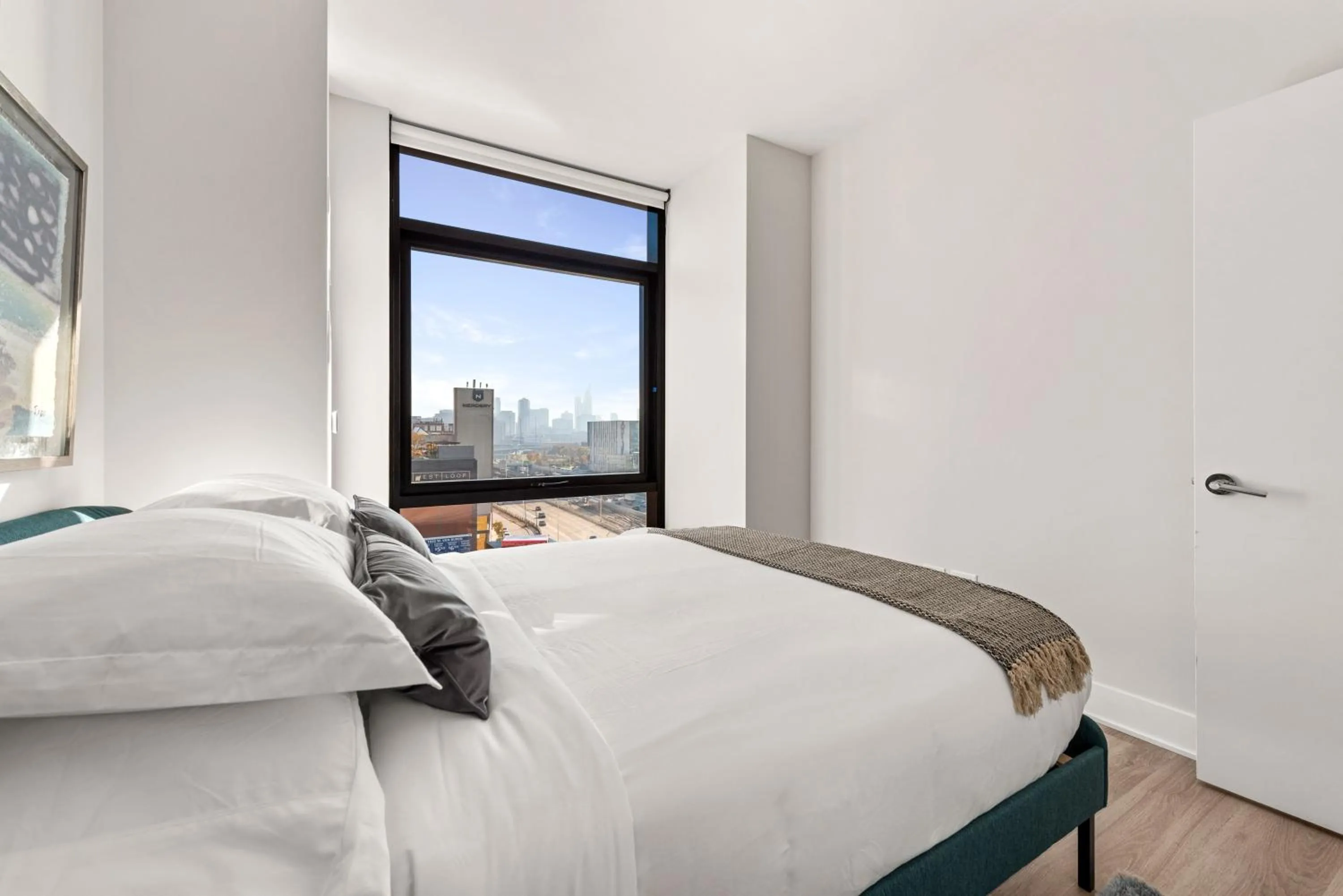 Bedroom, Bed in Avra Stylish Apartments Prime West Loop Location Near Union Park