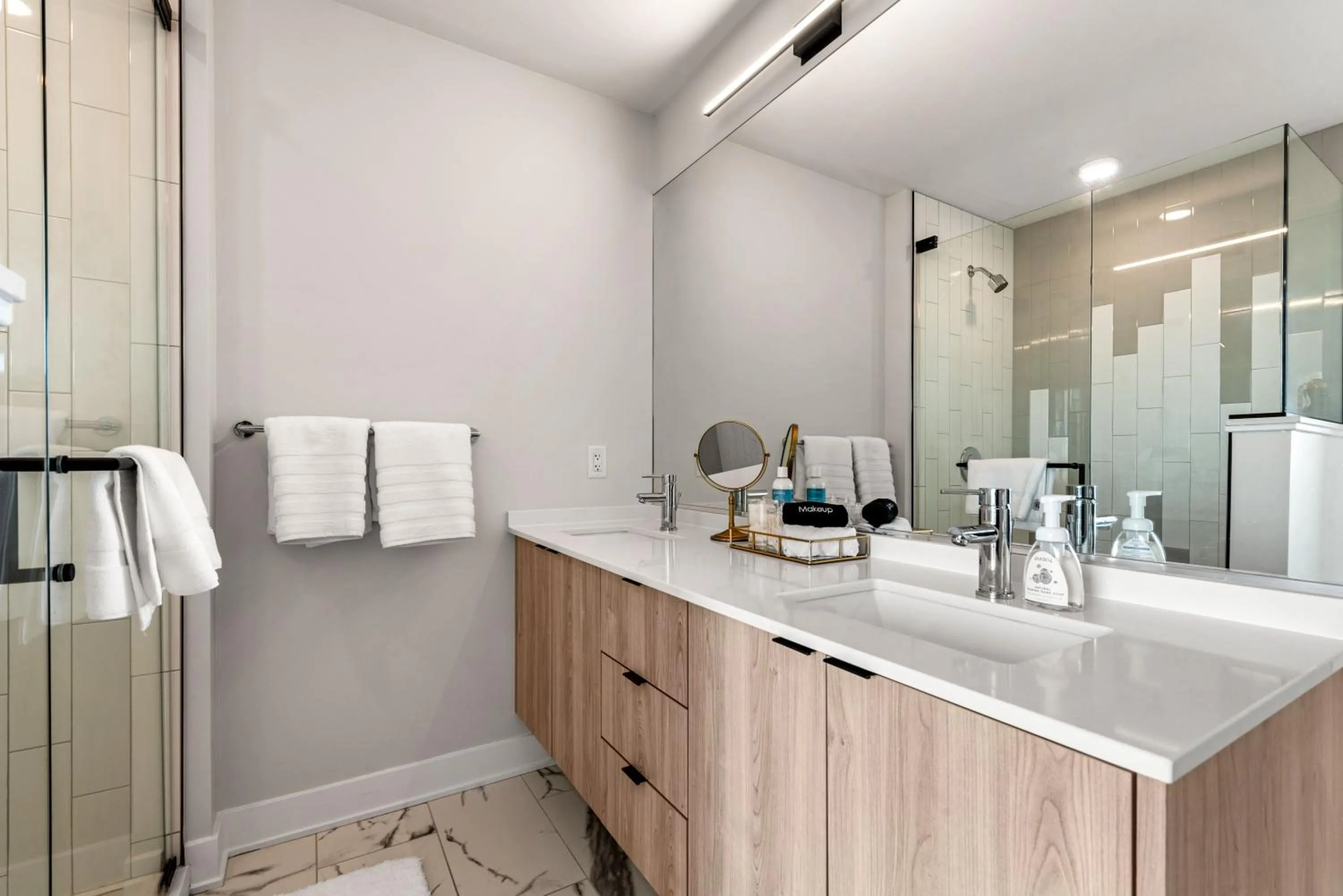 Bathroom in Avra Stylish Apartments Prime West Loop Location Near Union Park