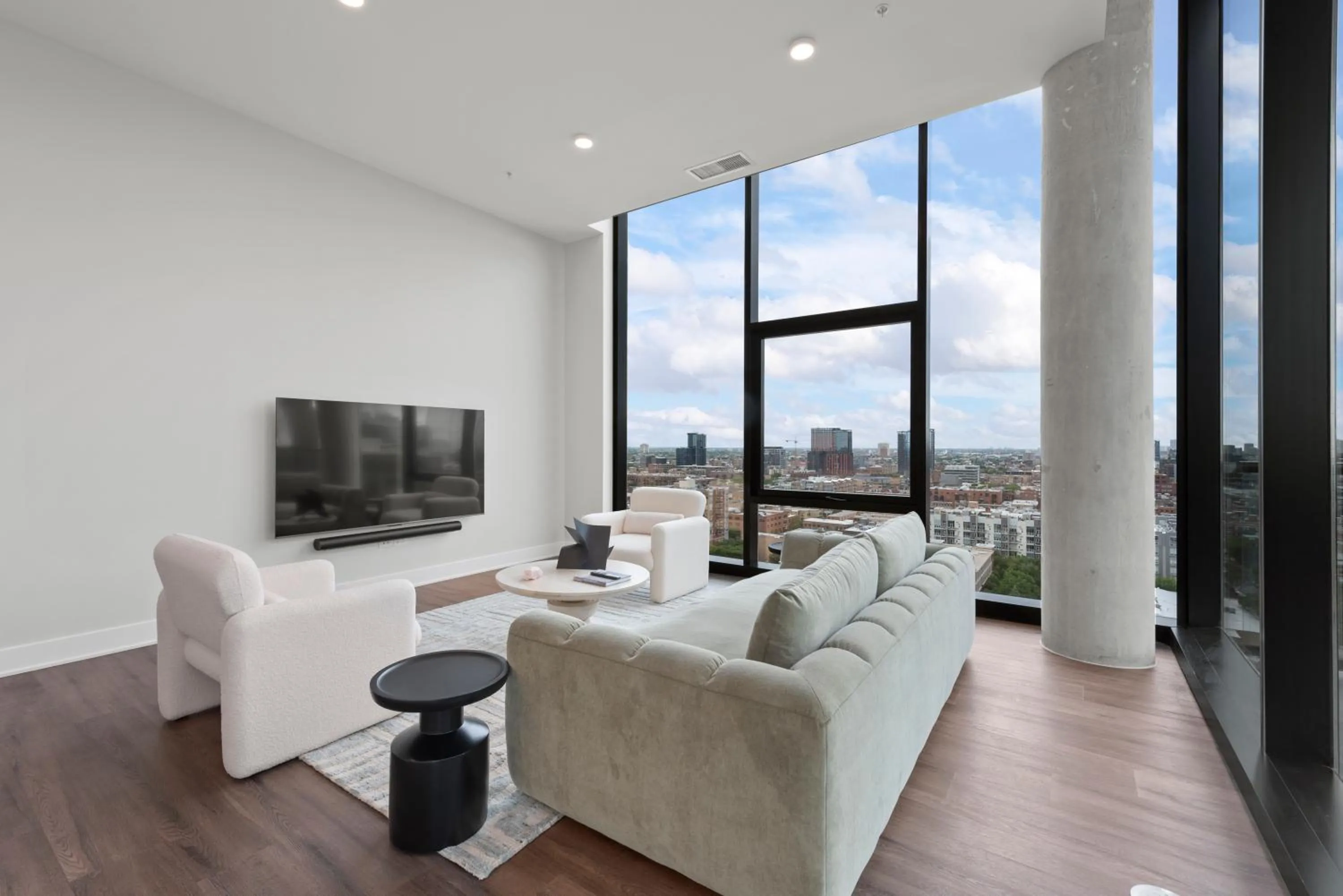 TV and multimedia in Avra Stylish Apartments Prime West Loop Location Near Union Park