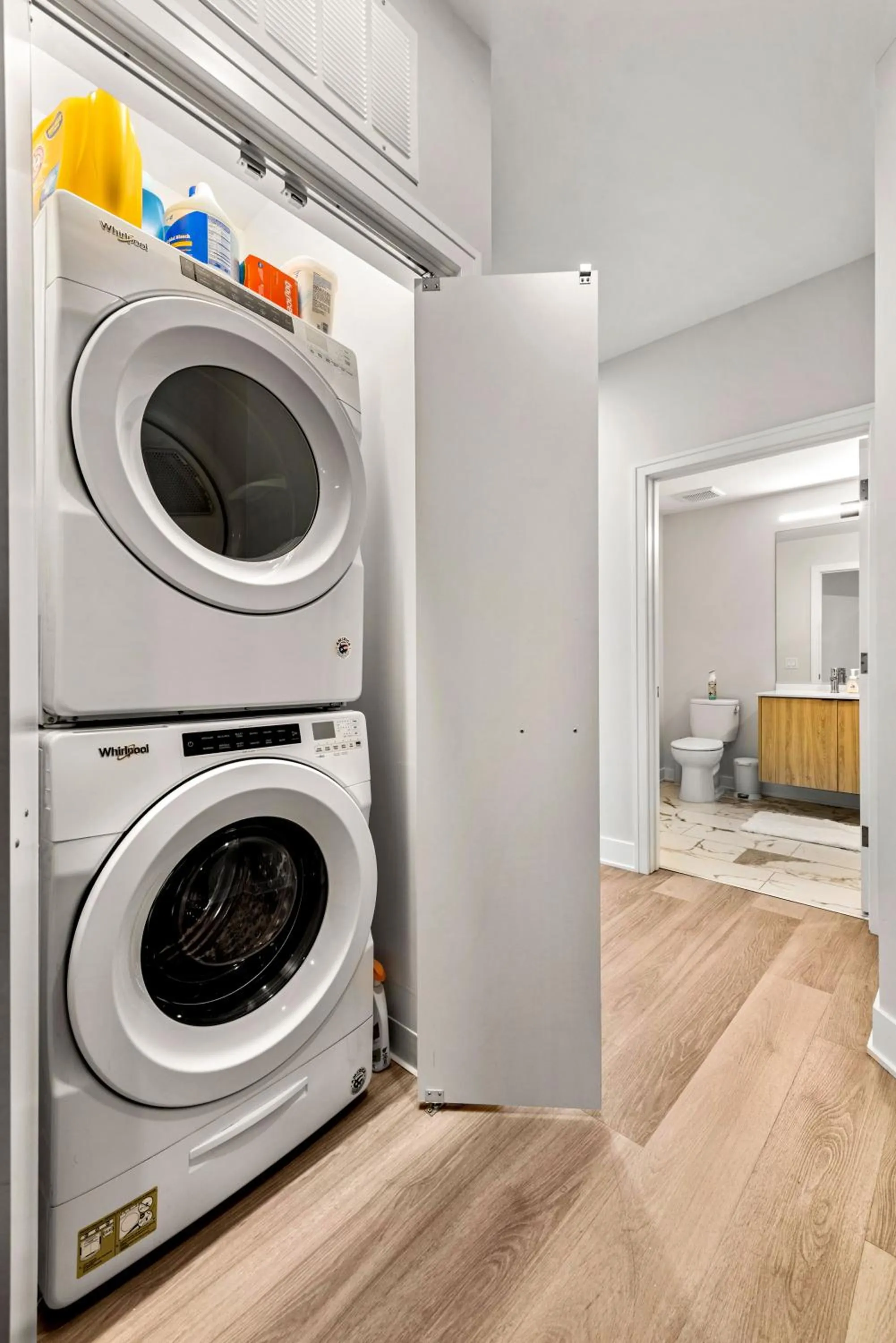 washing machine in Avra Stylish Apartments Prime West Loop Location Near Union Park