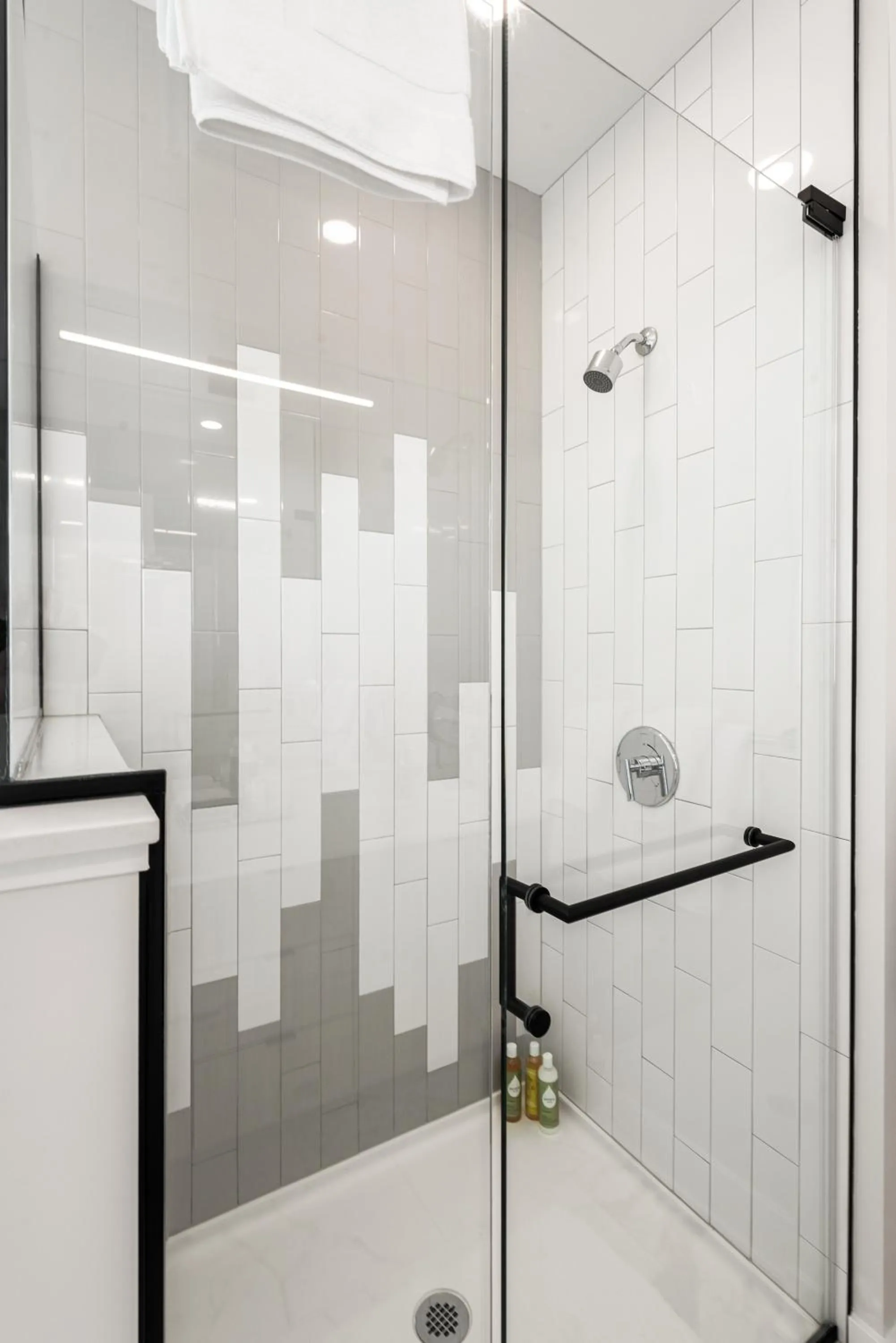 Shower in Avra Stylish Apartments Prime West Loop Location Near Union Park