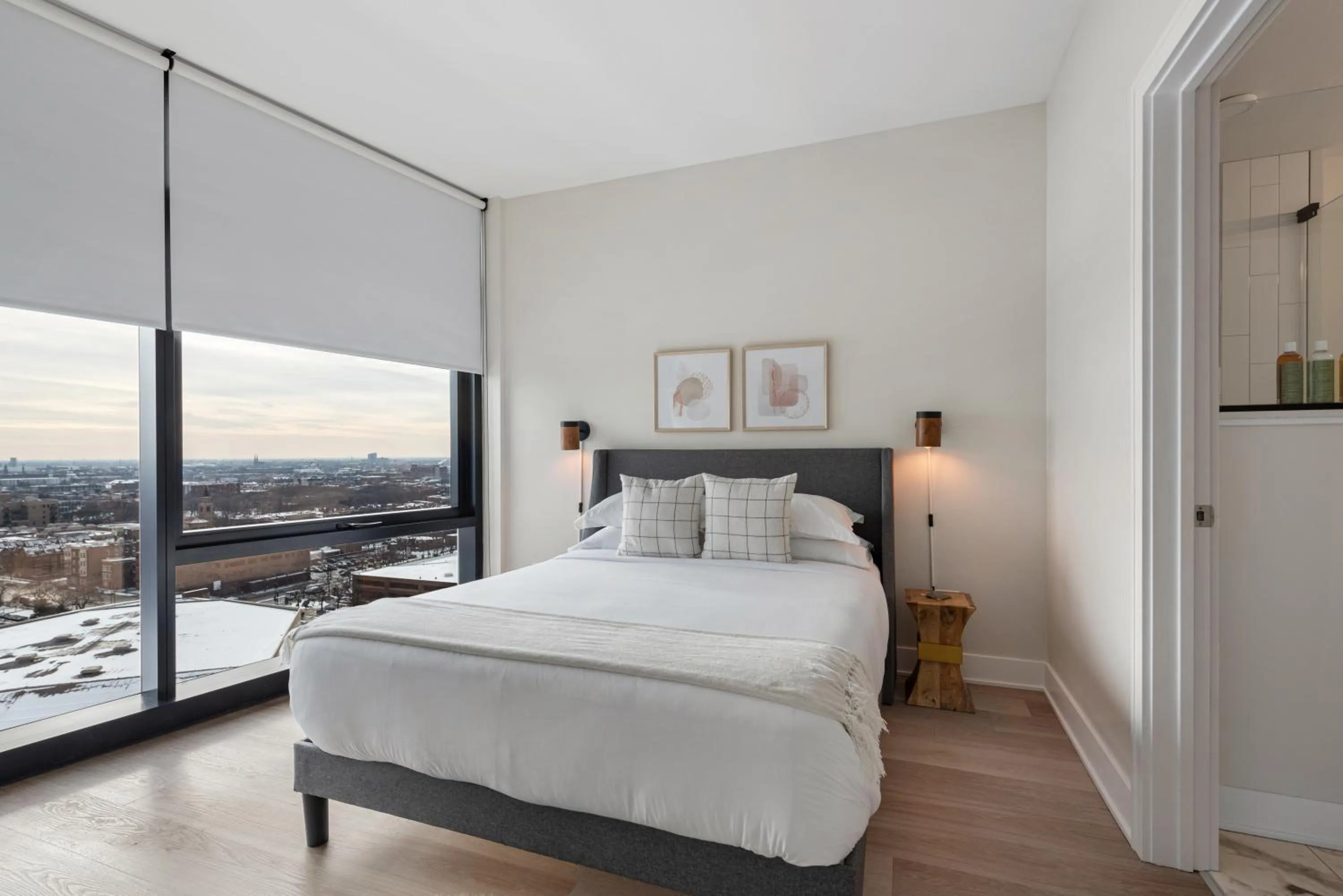 Bedroom, Bed in Avra Stylish Apartments Prime West Loop Location Near Union Park
