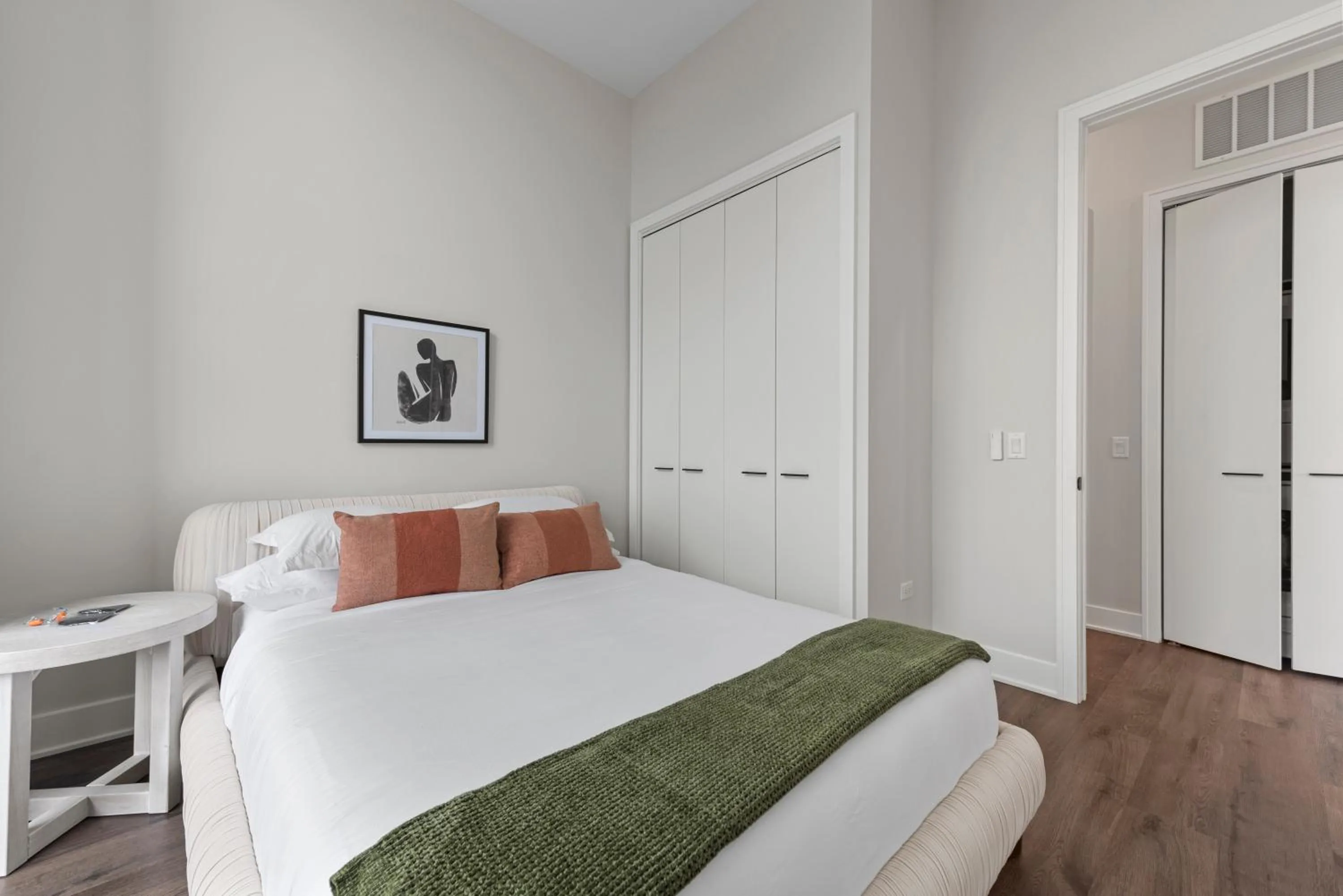 Bedroom, Bed in Avra Stylish Apartments Prime West Loop Location Near Union Park