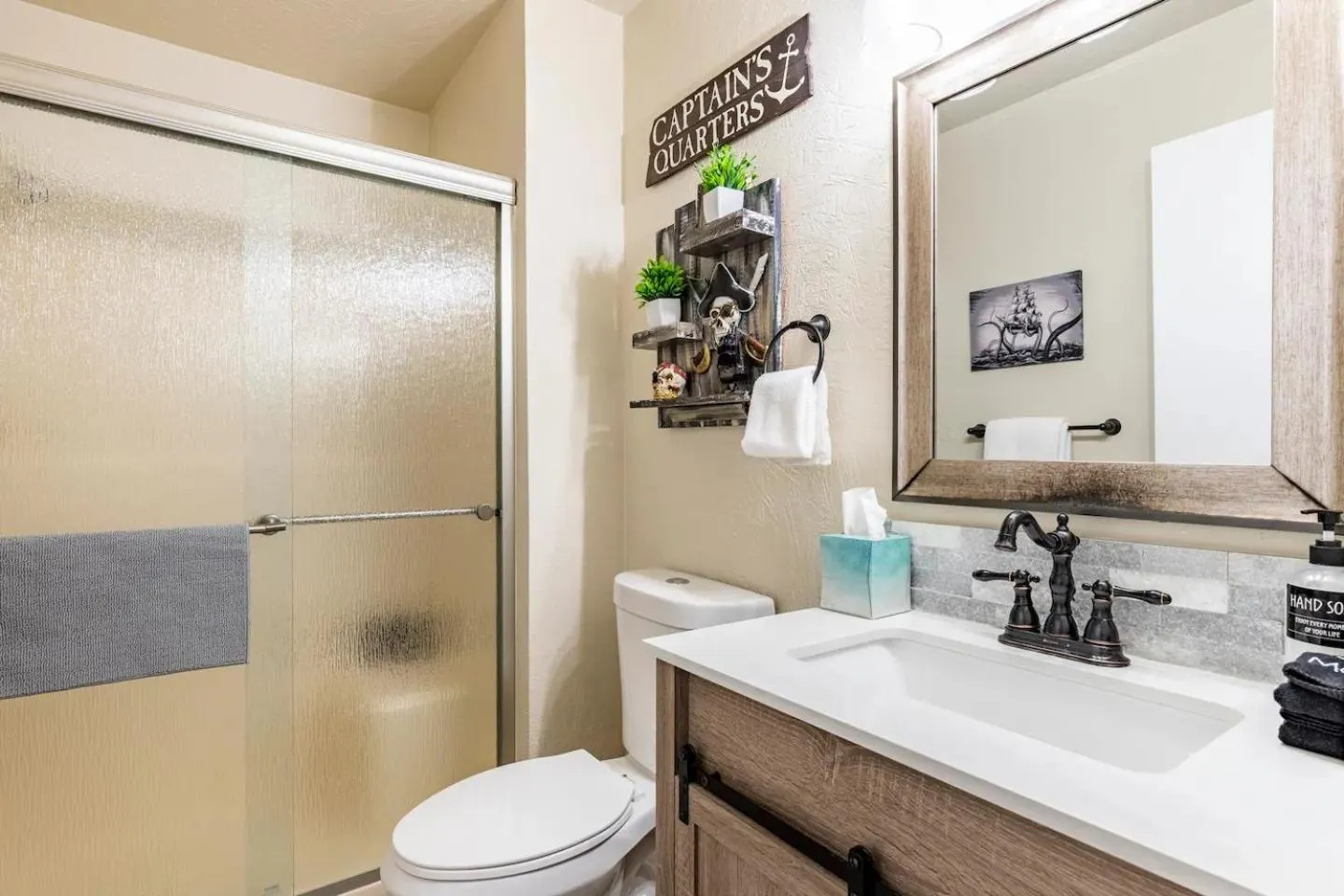 Shower in Sand Dollar Haven at Seaside Beach Club Unit 306