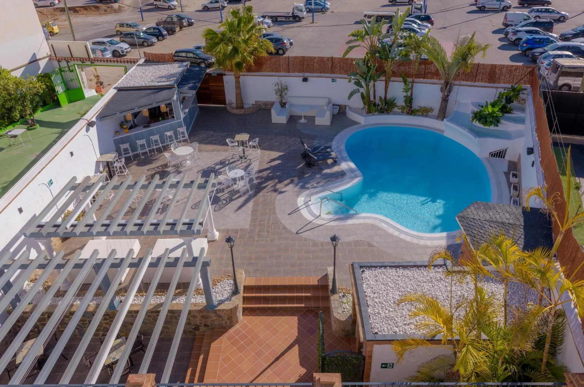 Pool view in Hotel Boutique Sibarys - Adults Recommended