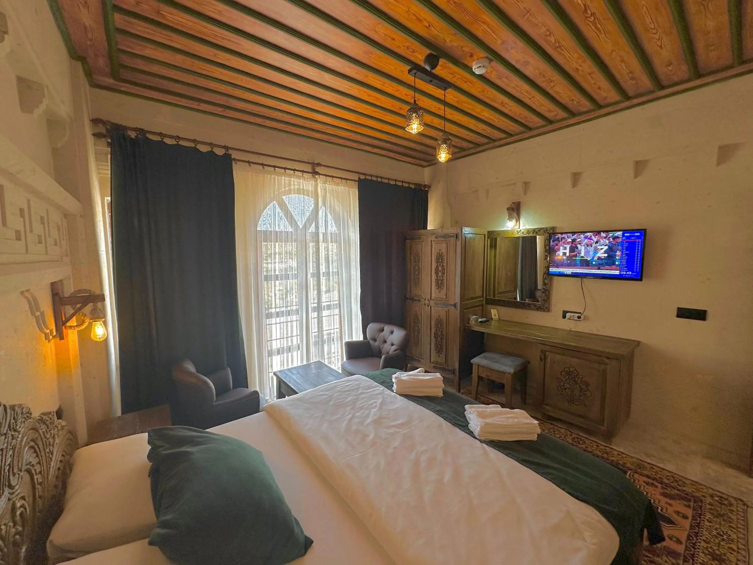 Bed in Gemosa Cappadocia Hotel