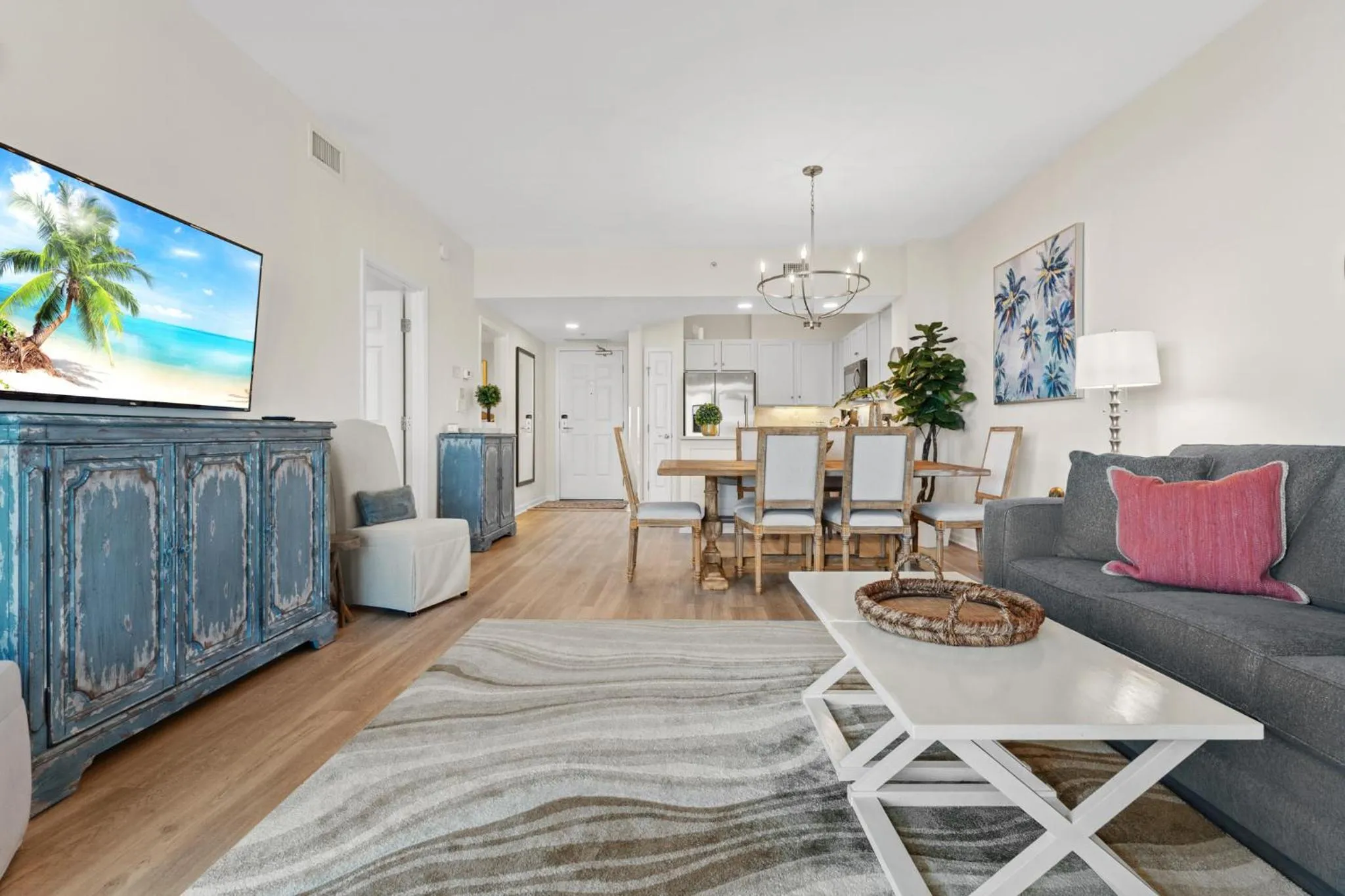 Seating area in 5 Star Resort 6th fl 2BR 2 BATH King Suite Shuttle Pools Family