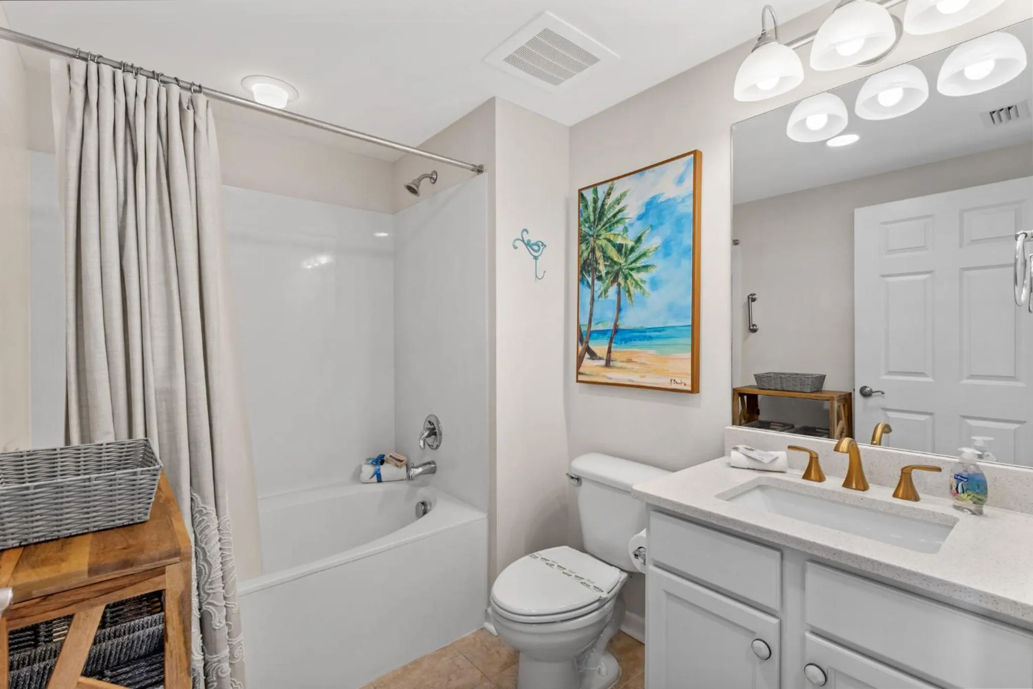 Bathroom in 5 Star Resort 6th fl 2BR 2 BATH King Suite Shuttle Pools Family