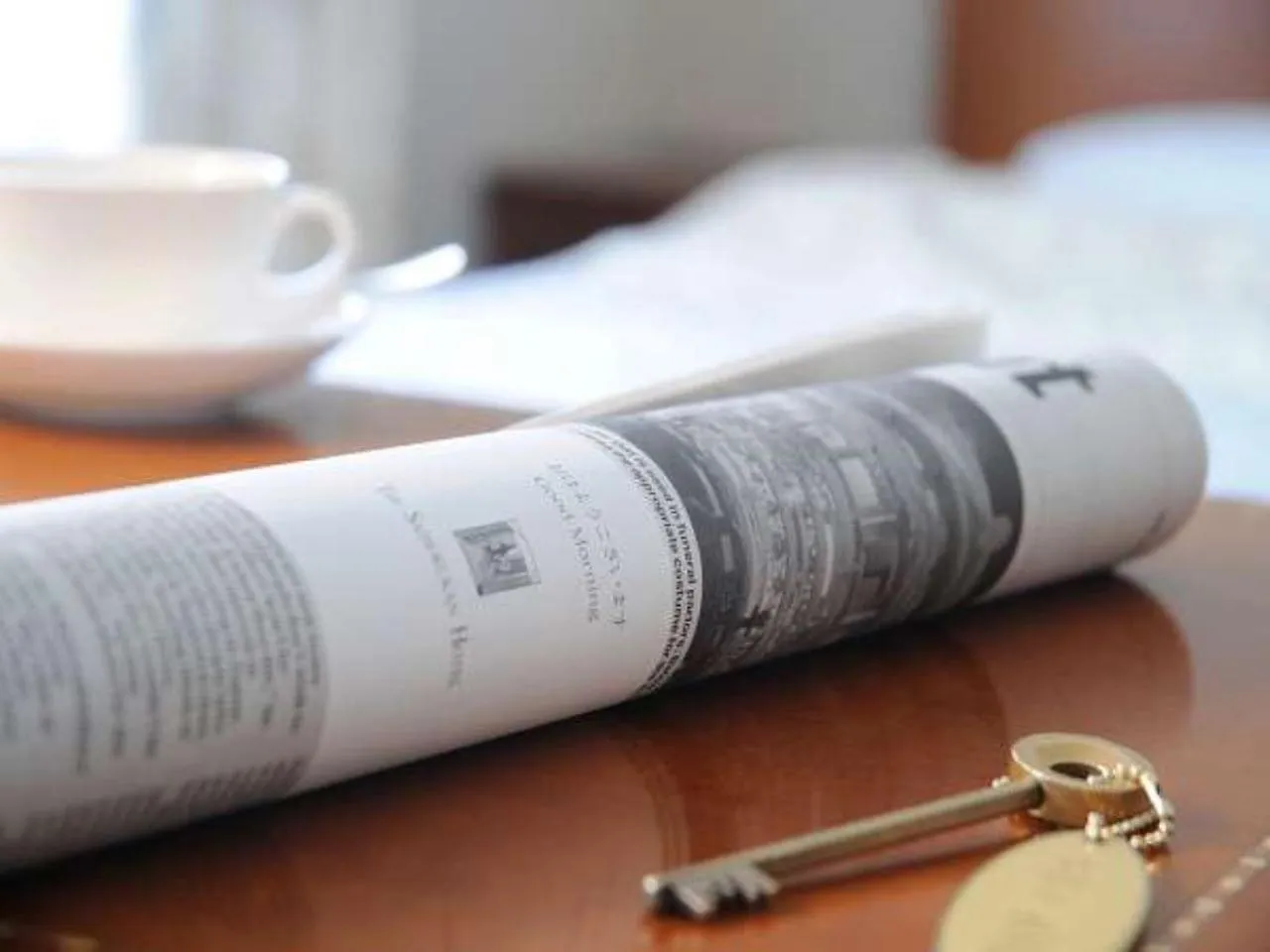 Bed in The Saihokukan Hotel