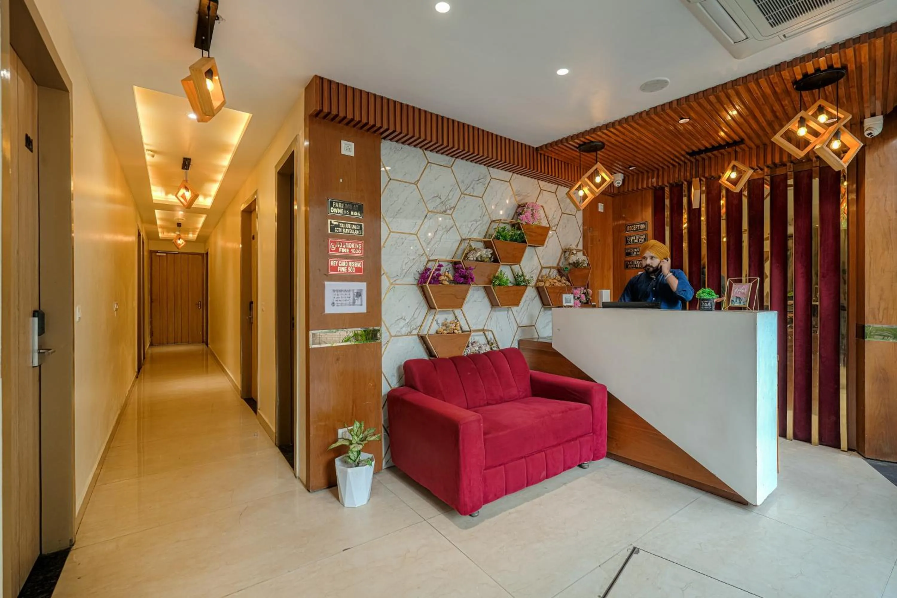 Lobby or reception in Hotel Global Inn