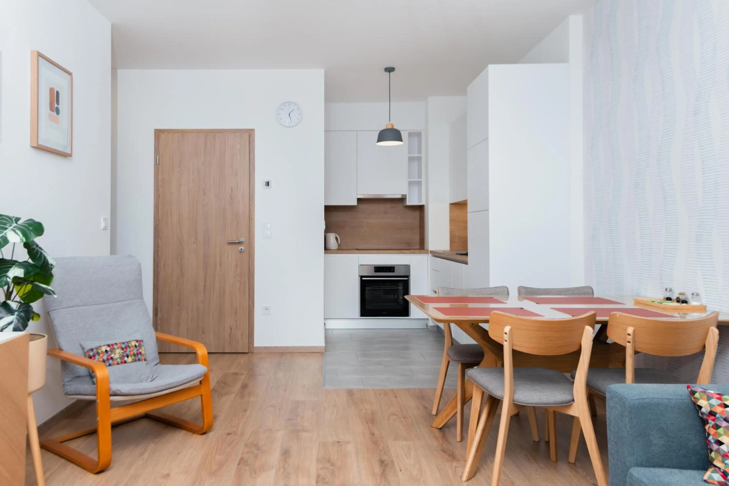 Kitchen or kitchenette in WestSide Apartments by FirstHost