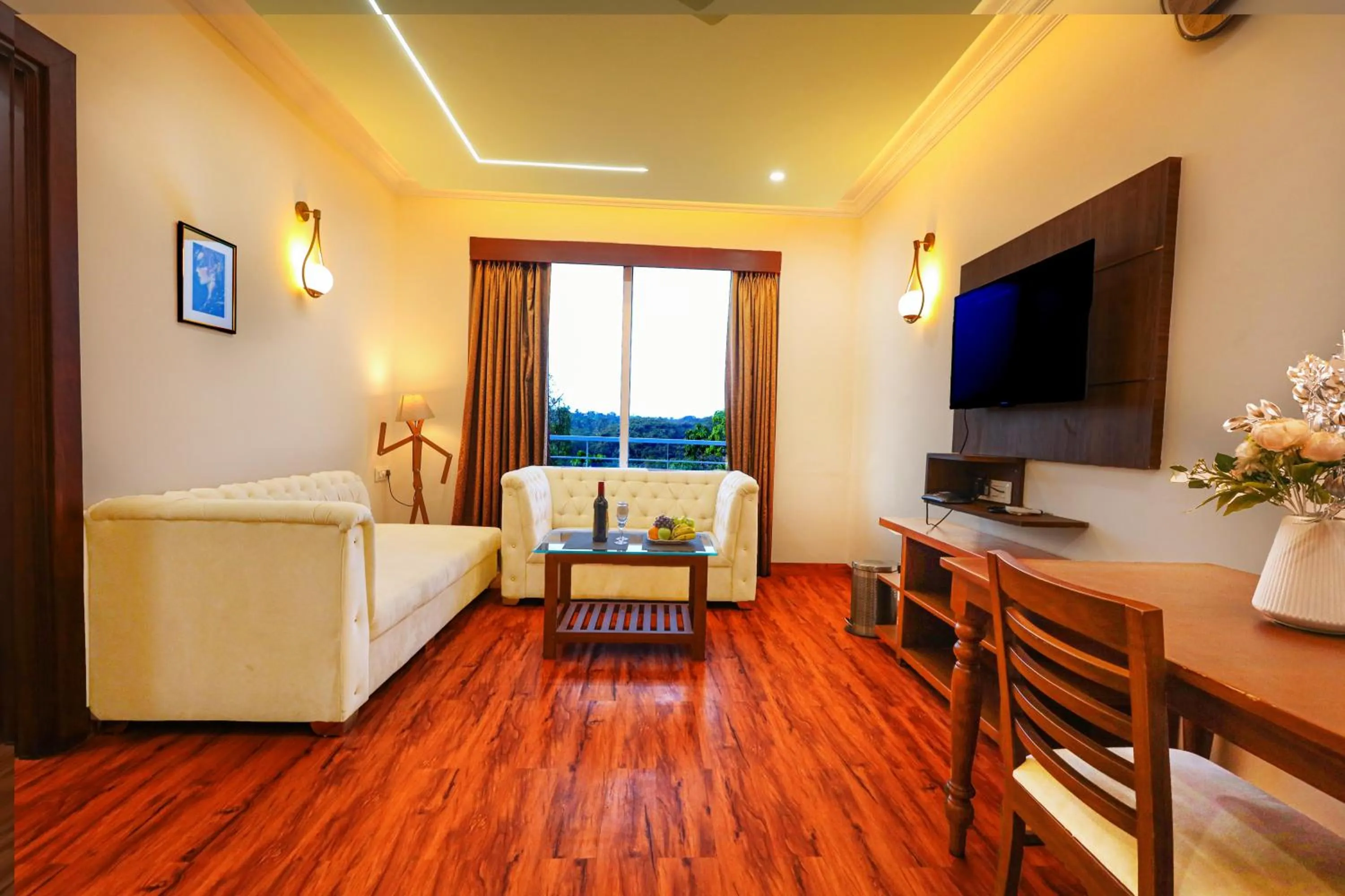 Communal lounge/ TV room in Vagator Downtown By VDP