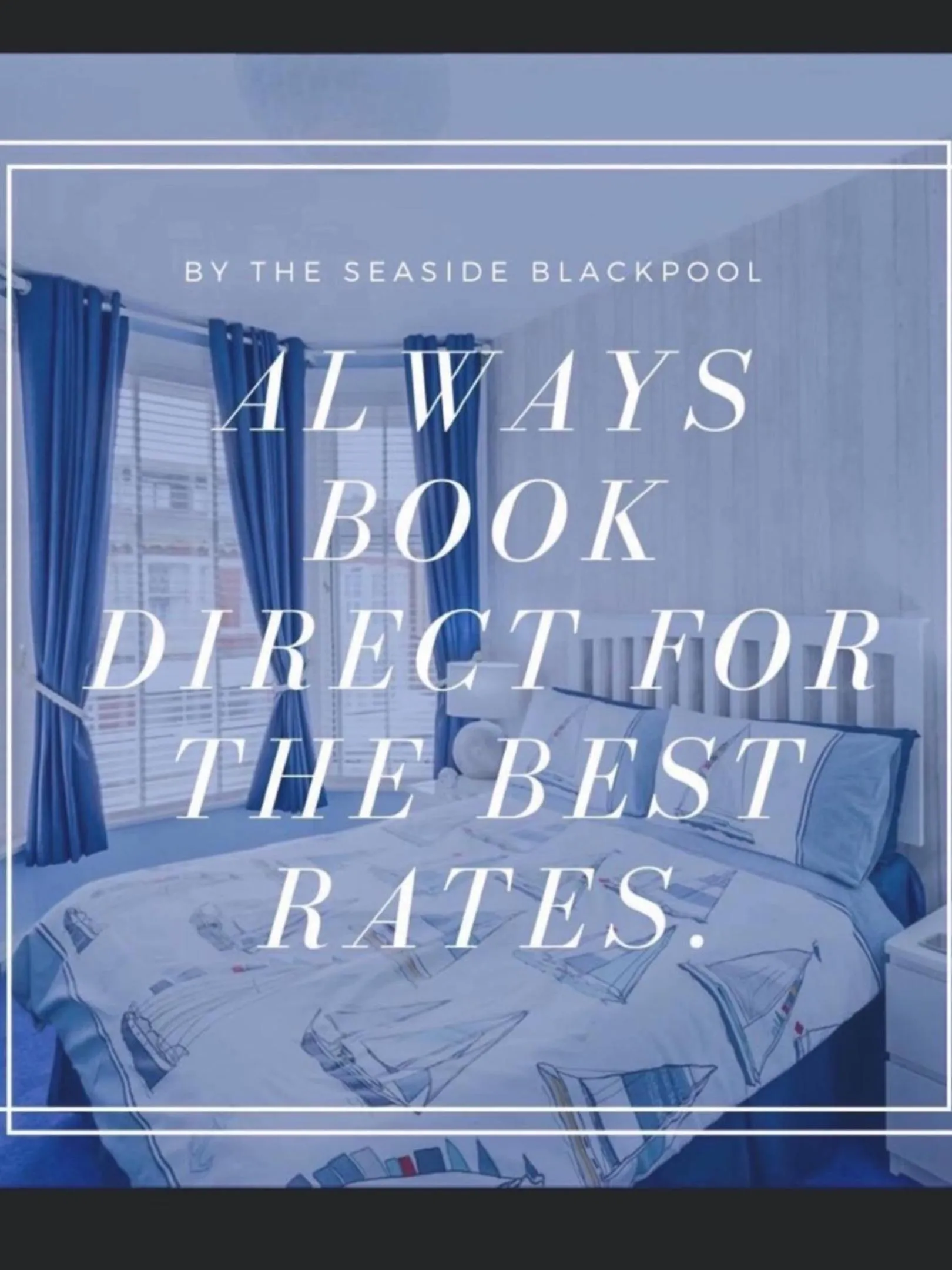 Text overlay, Bed in By the Seaside