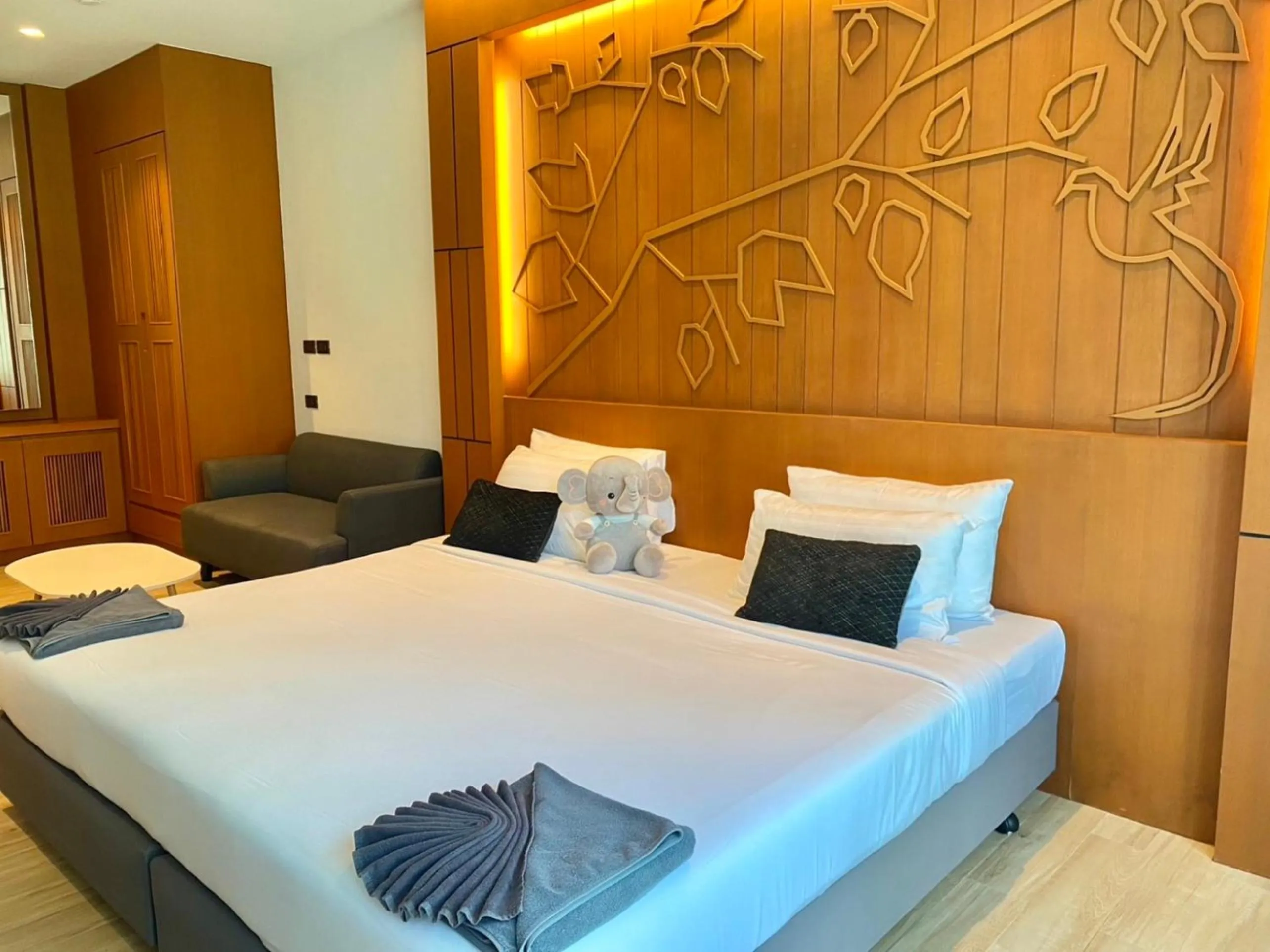 Bed in Tajh Pool Villas