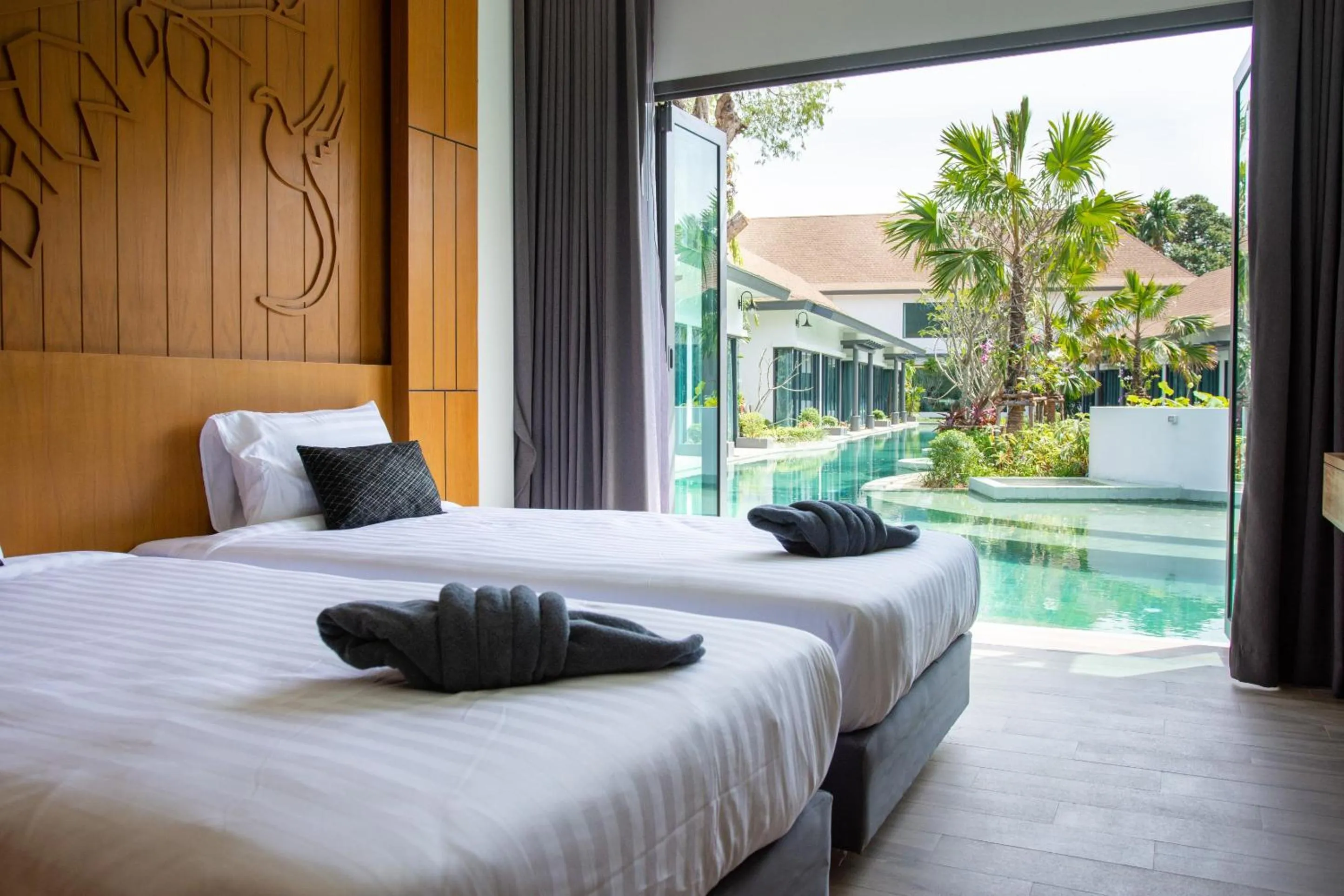 Bed in Tajh Pool Villas