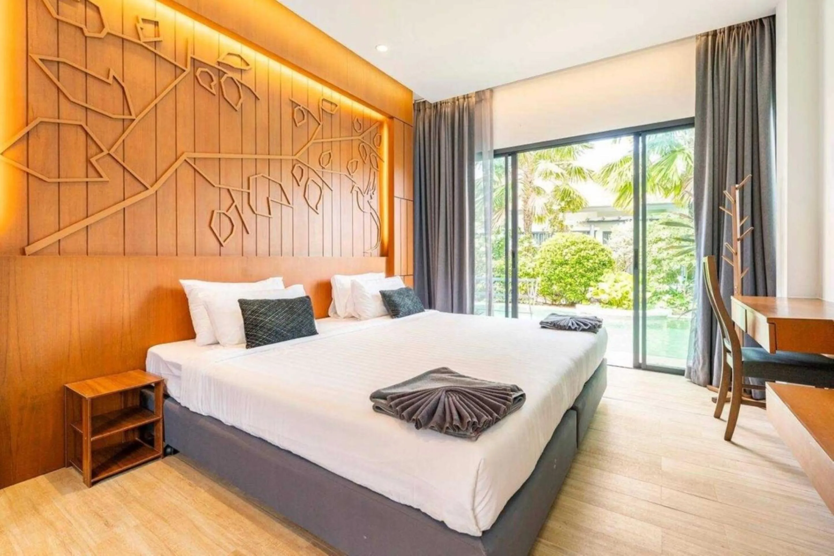 Bed in Tajh Pool Villas