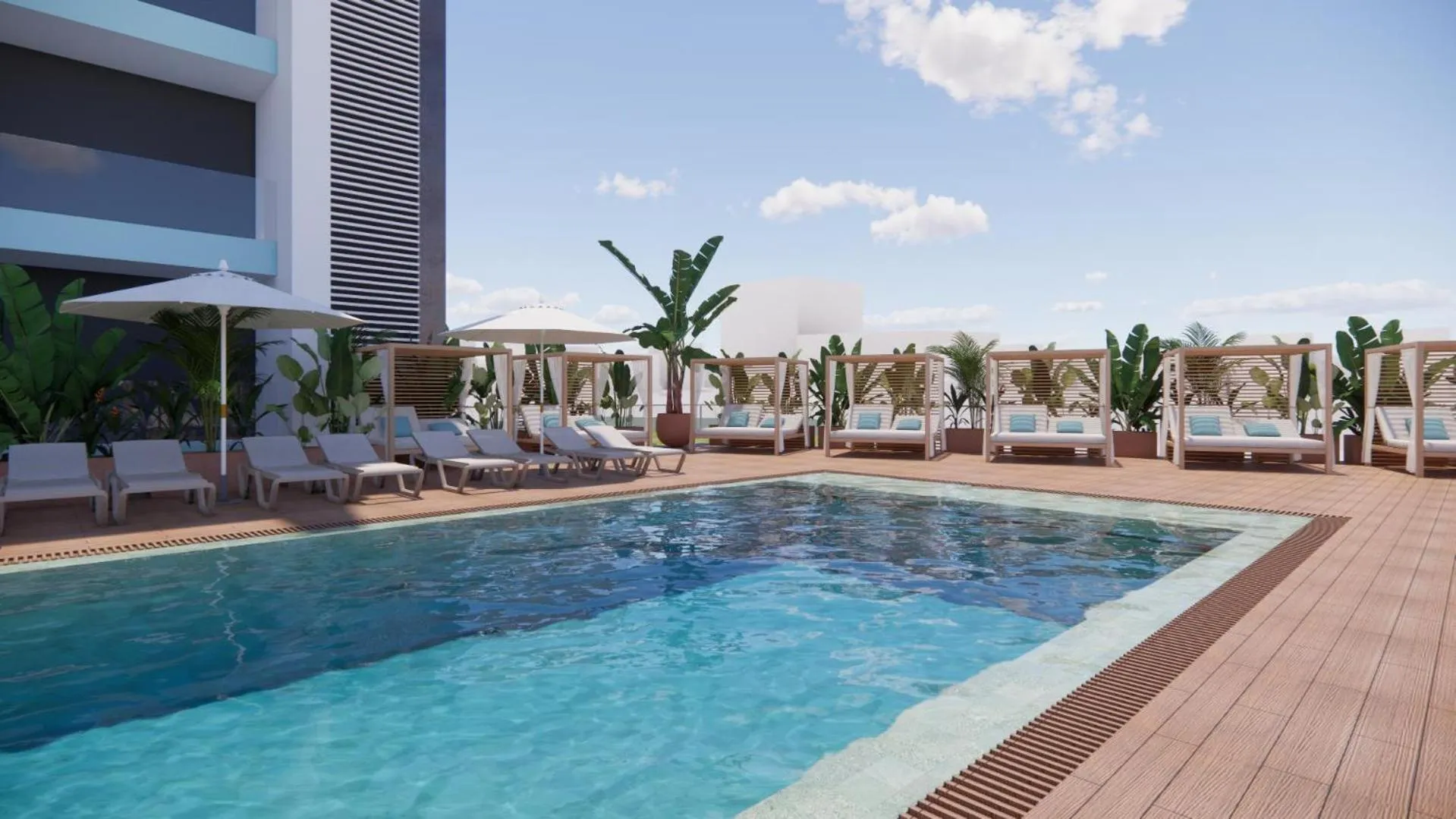 Swimming pool in Port Benidorm Hotel & Spa 4* Sup