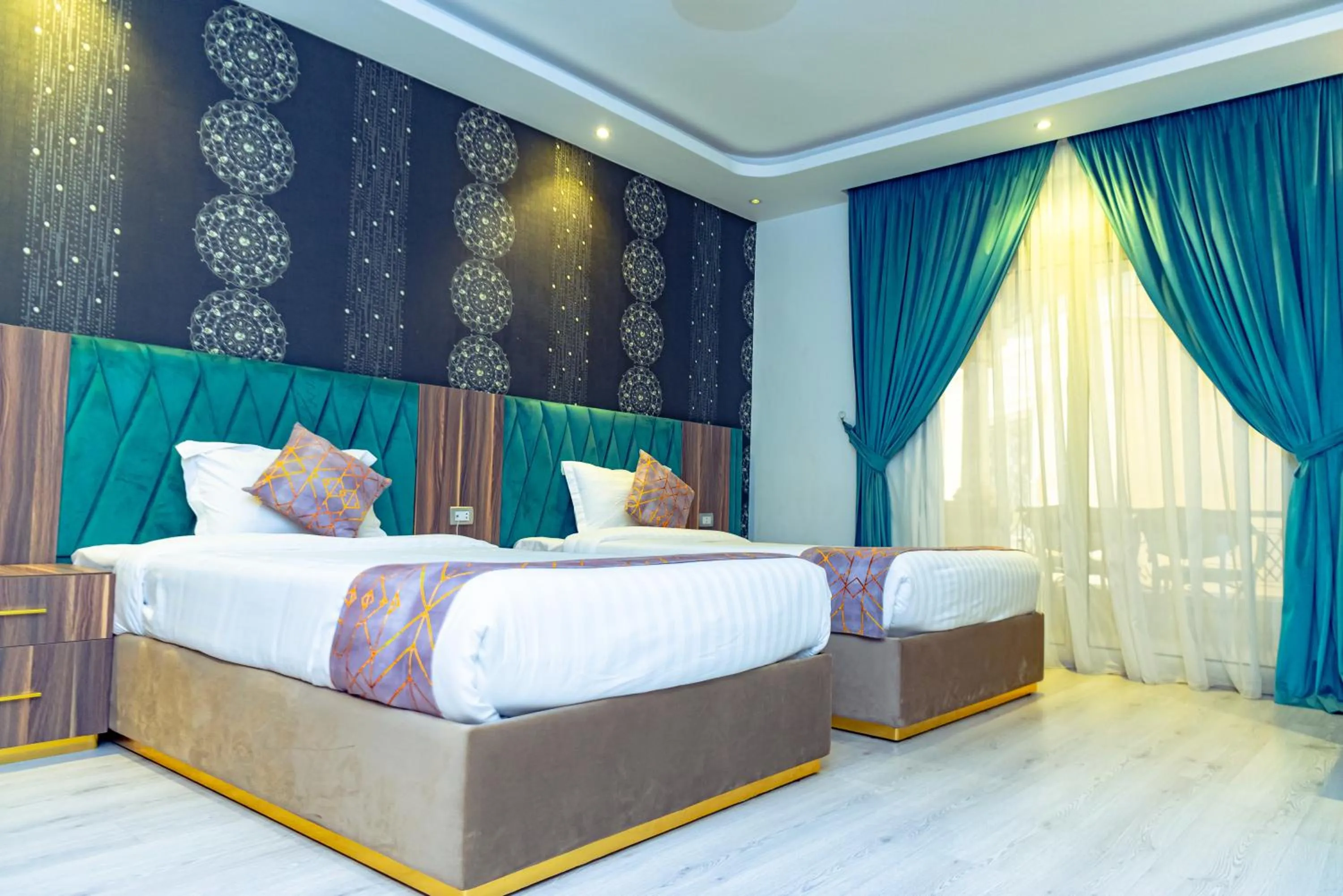 Bedroom, Bed in Jasmine Pyramids Hotel