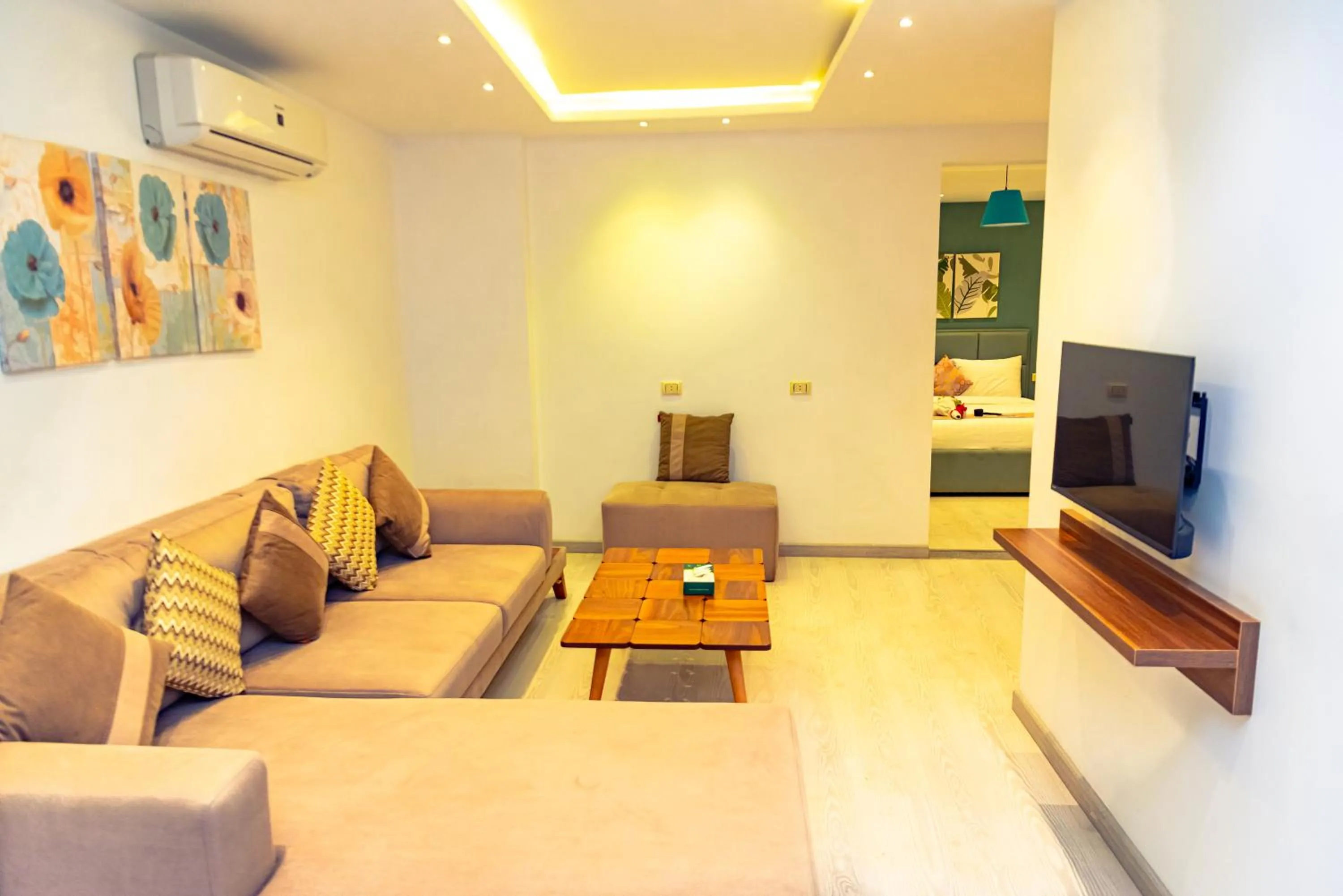 Living room in Jasmine Pyramids Hotel