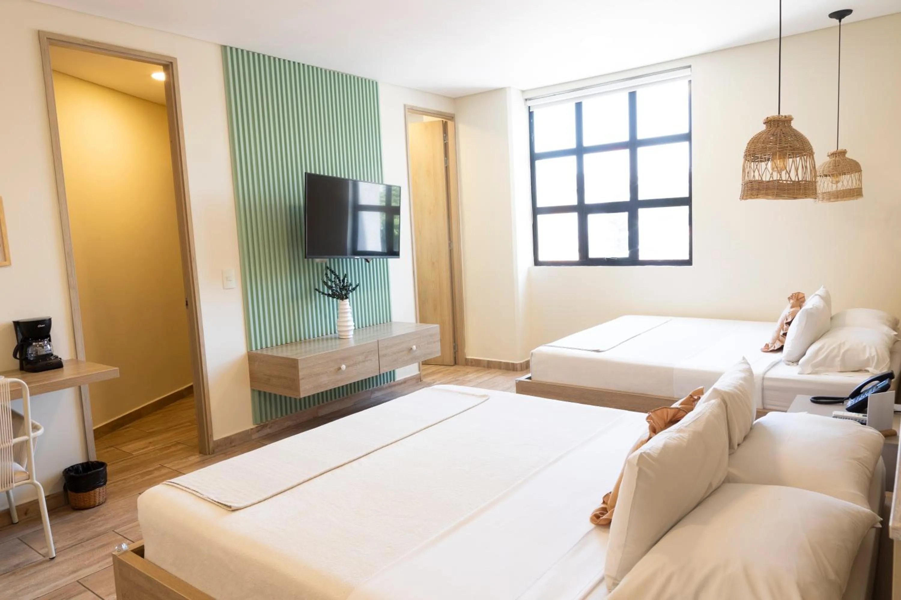 TV and multimedia, Bed in Mythical Hotel Boutique