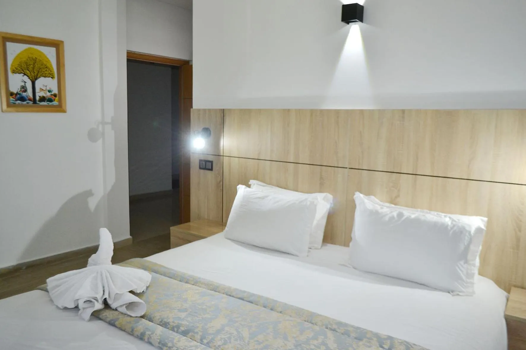 Bed in Karam City Hotel