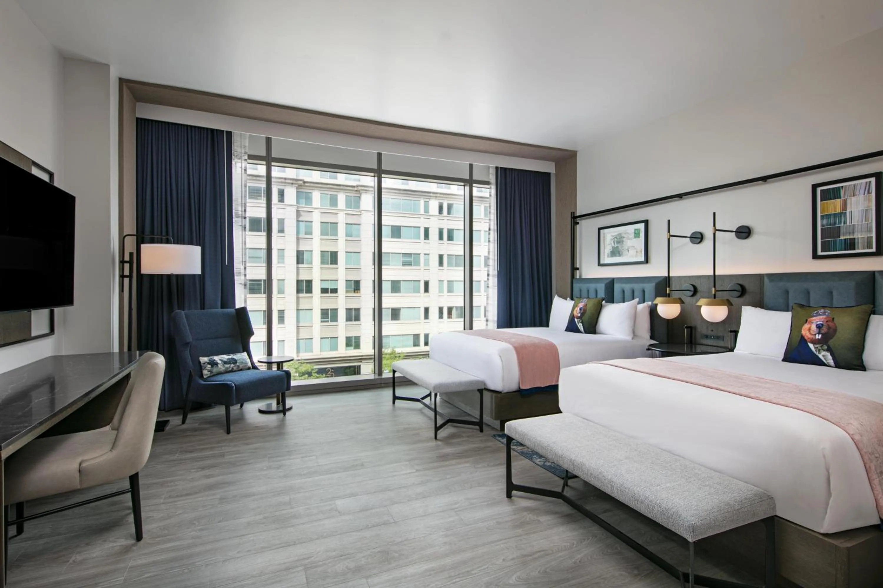 Bed in The Royal Sonesta Washington DC Capitol Hill