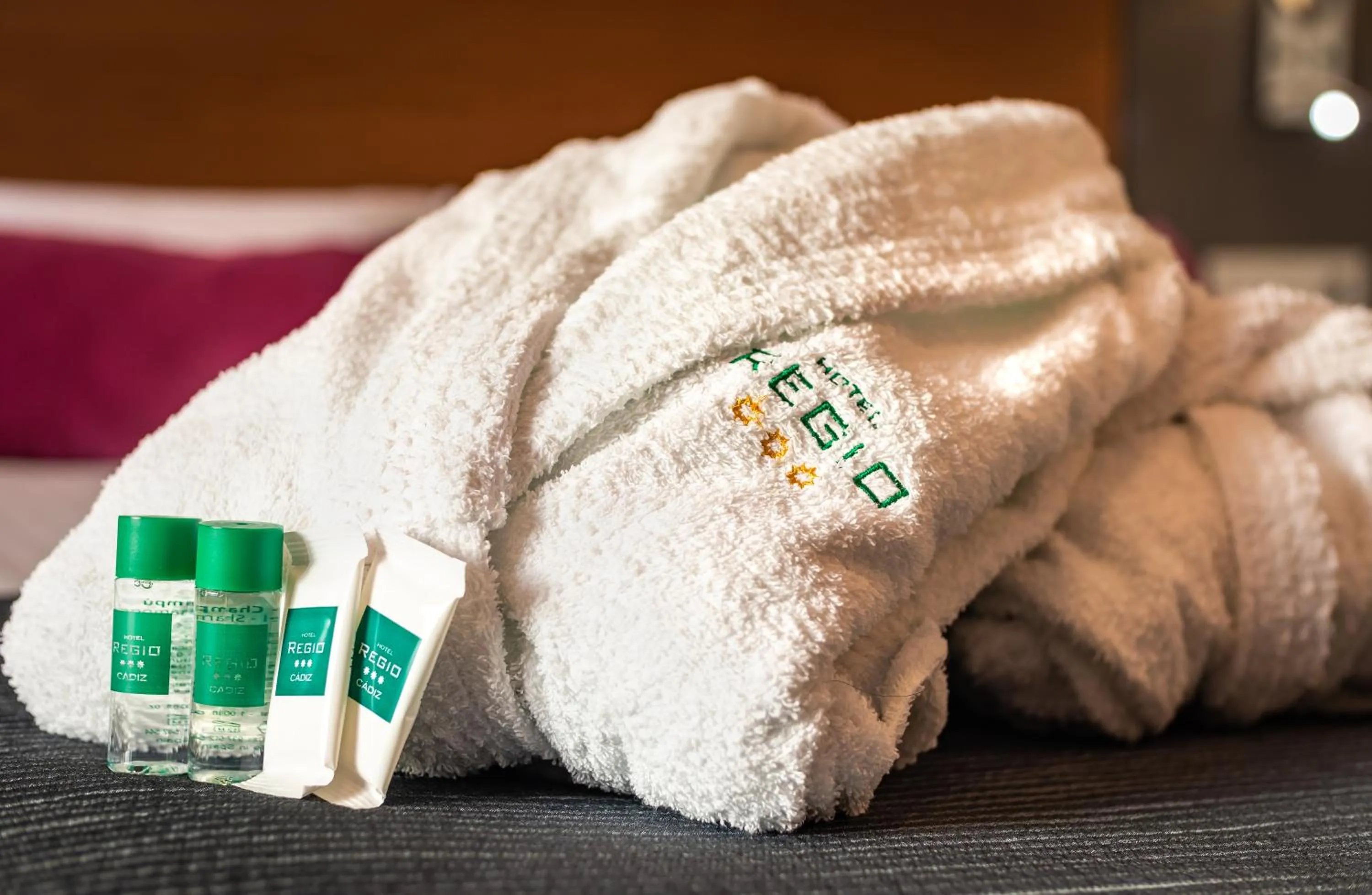 Decorative detail, Bed in Hotel Regio Cádiz