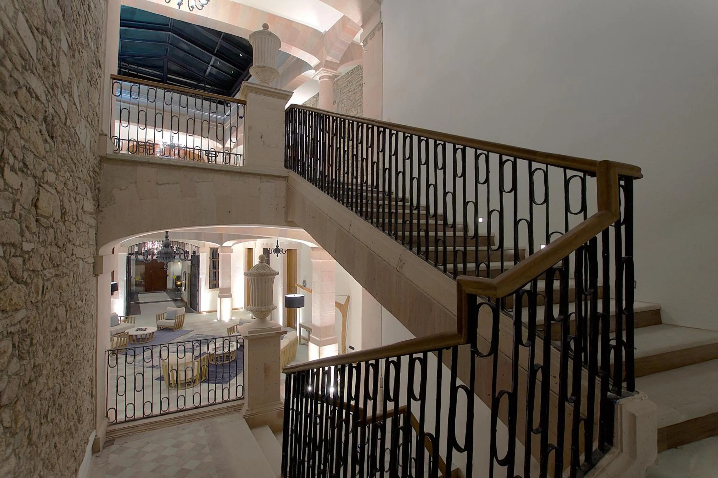 Inner courtyard view in Nueve 25 Hotel Boutique