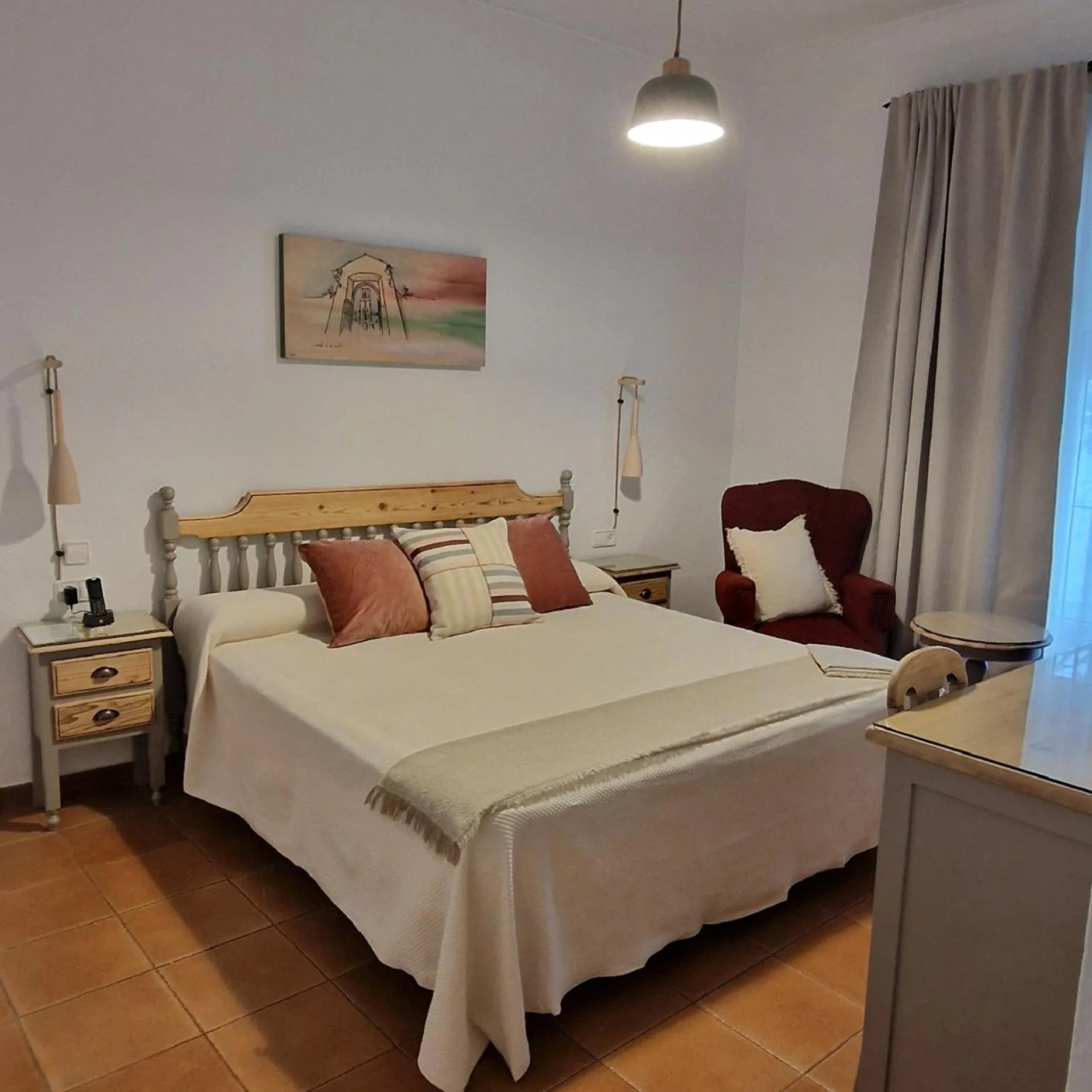 Bed in Hotel Los Olivos